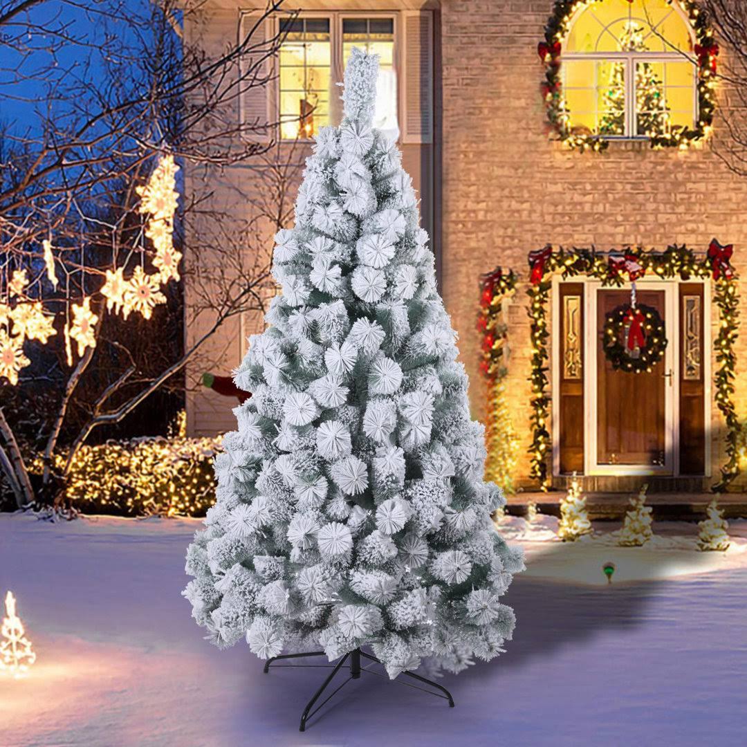 White Pine Flocked/Frosted Christmas Tree The Holiday Aisle Size: 6' H