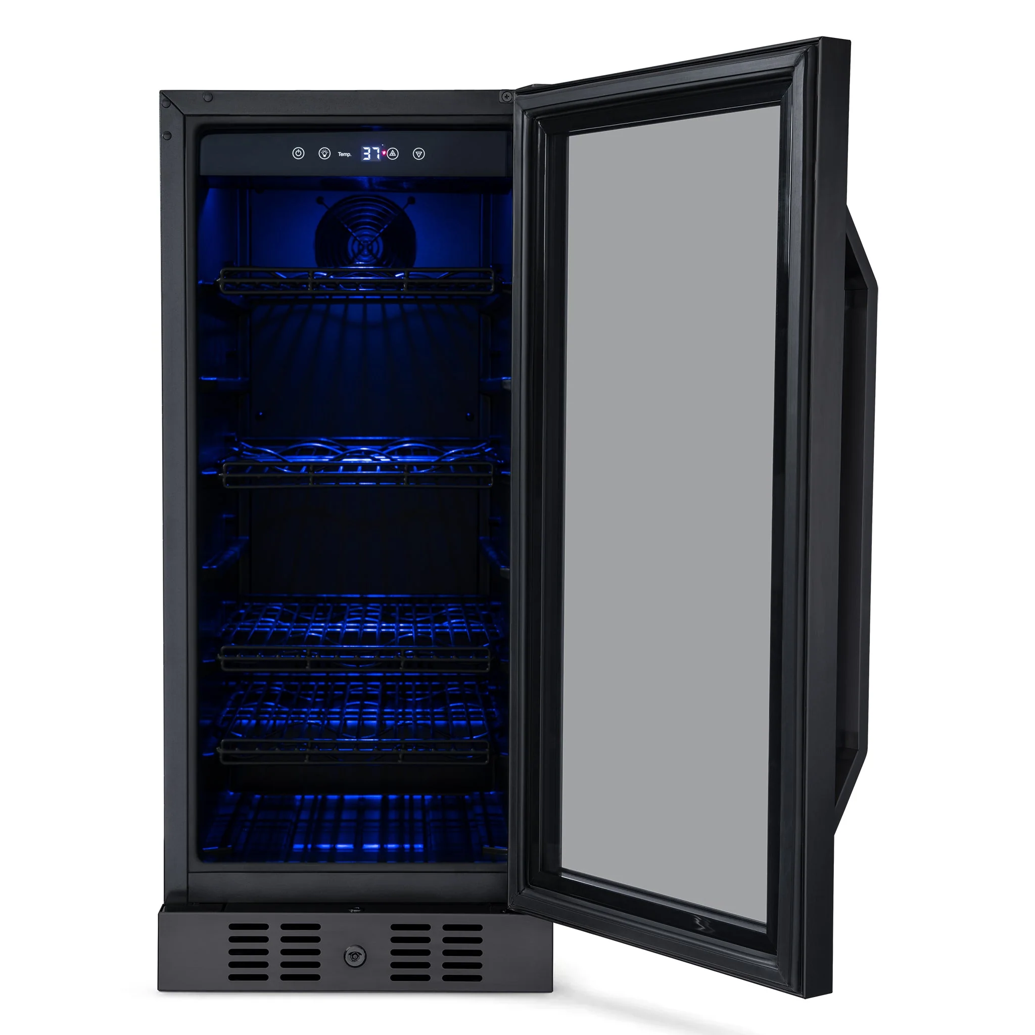 Newair 80-Can, 33-Bottle Built-in Black Beverage Fridge - 15