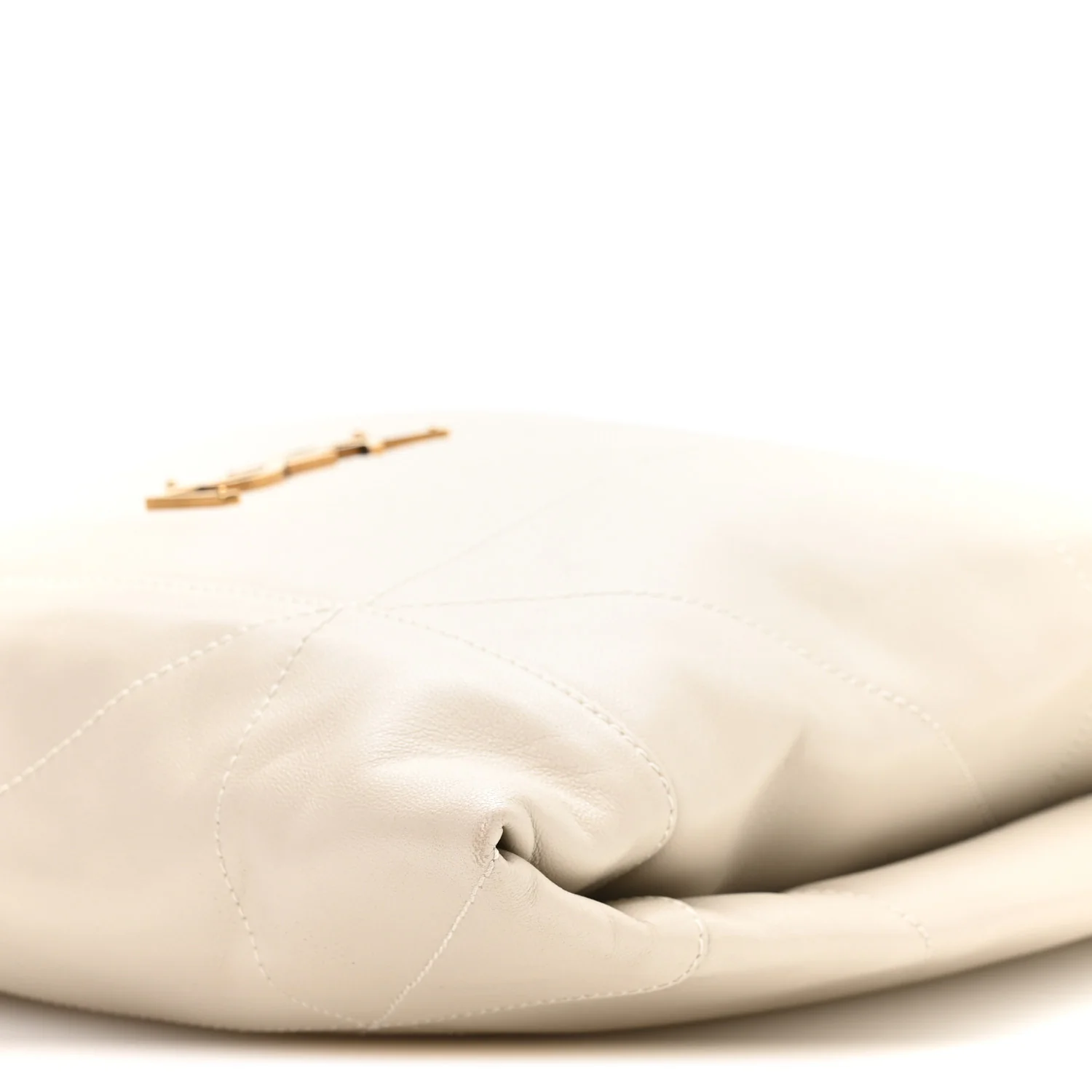 Lambskin Matelasse Monogram Medium Jamie 4.3 Pochon Blanc Vintage