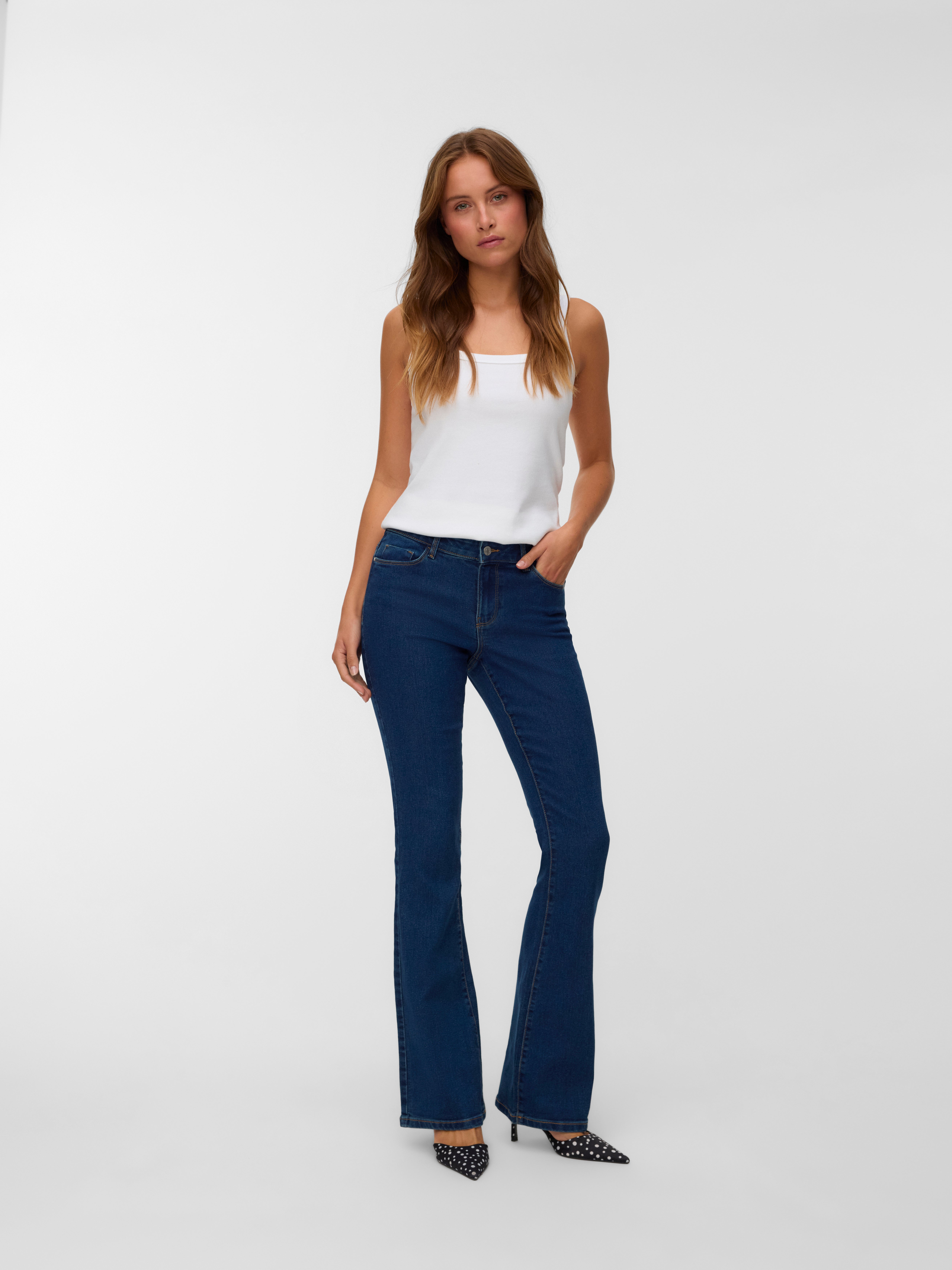 VERO MODA® VMELLY Mid rise Flared Fit Jeans