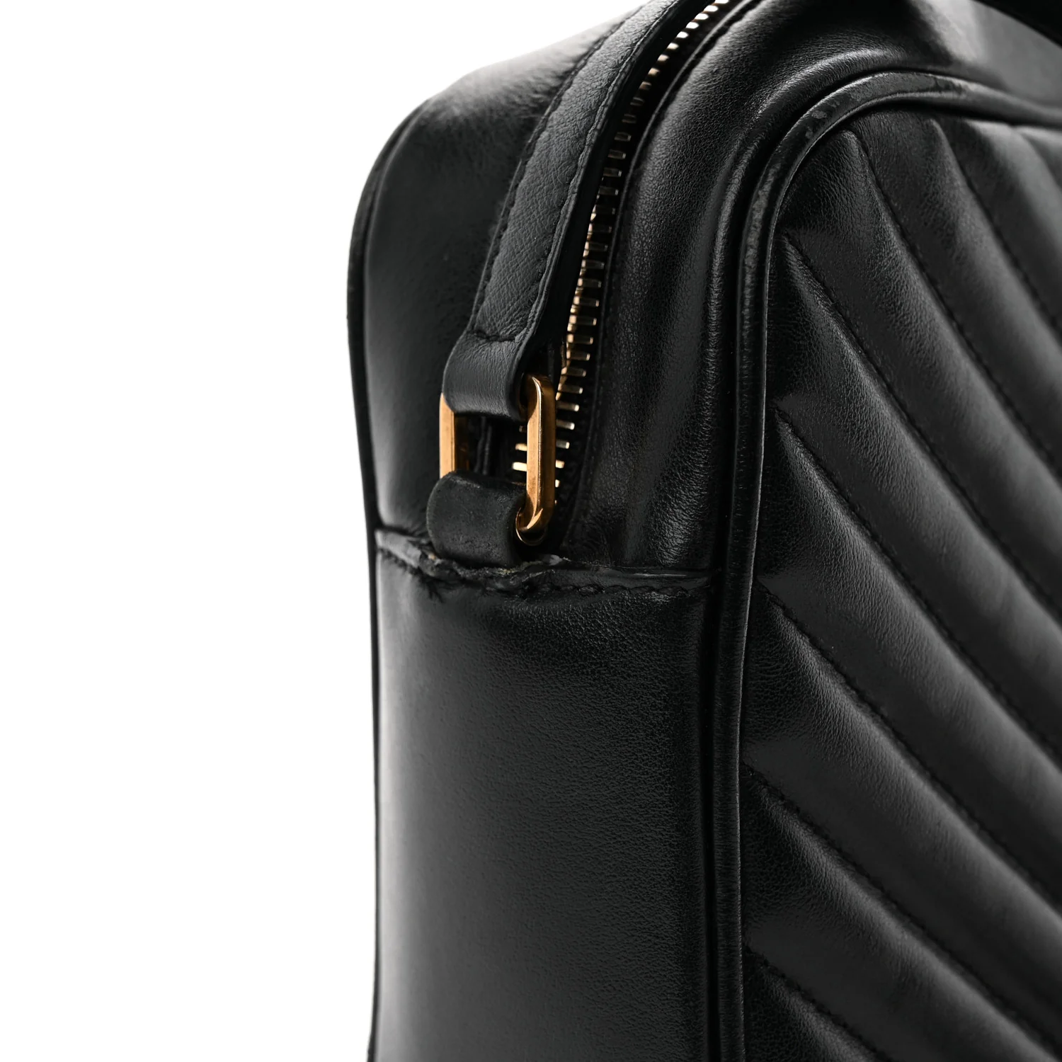 Calfskin Matelasse Monogram Lou Camera Bag Black