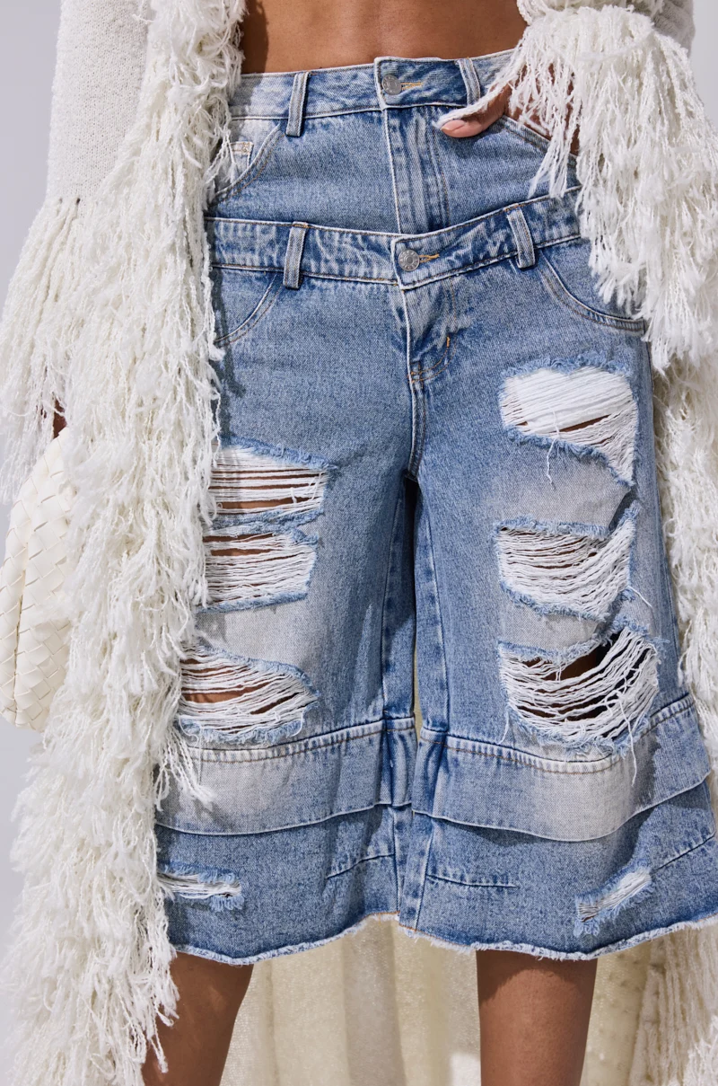 GO GET SOME DENIM BERMUDA SHORT - Akira Store