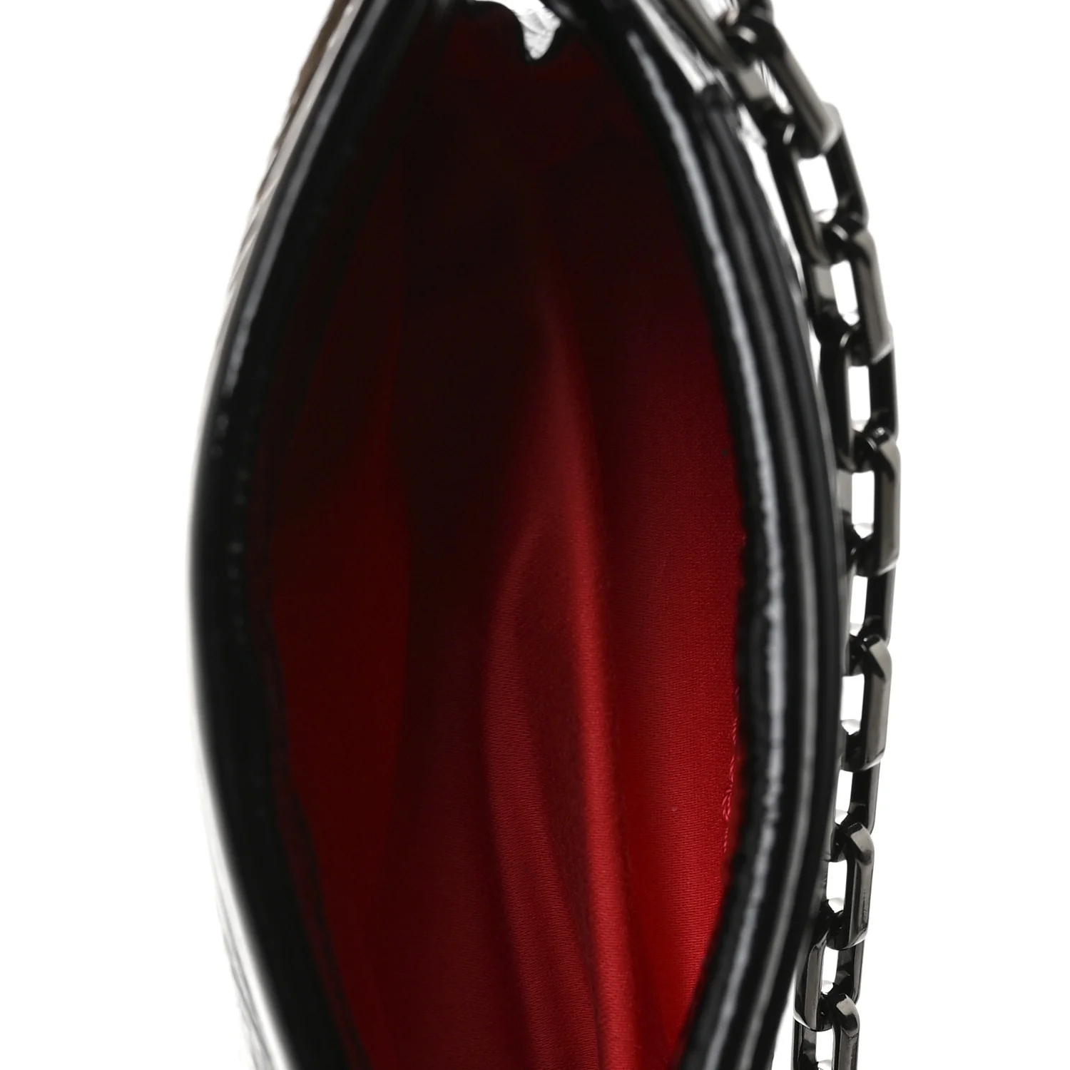 Patent Vog Small Loubitwist Clutch Black
