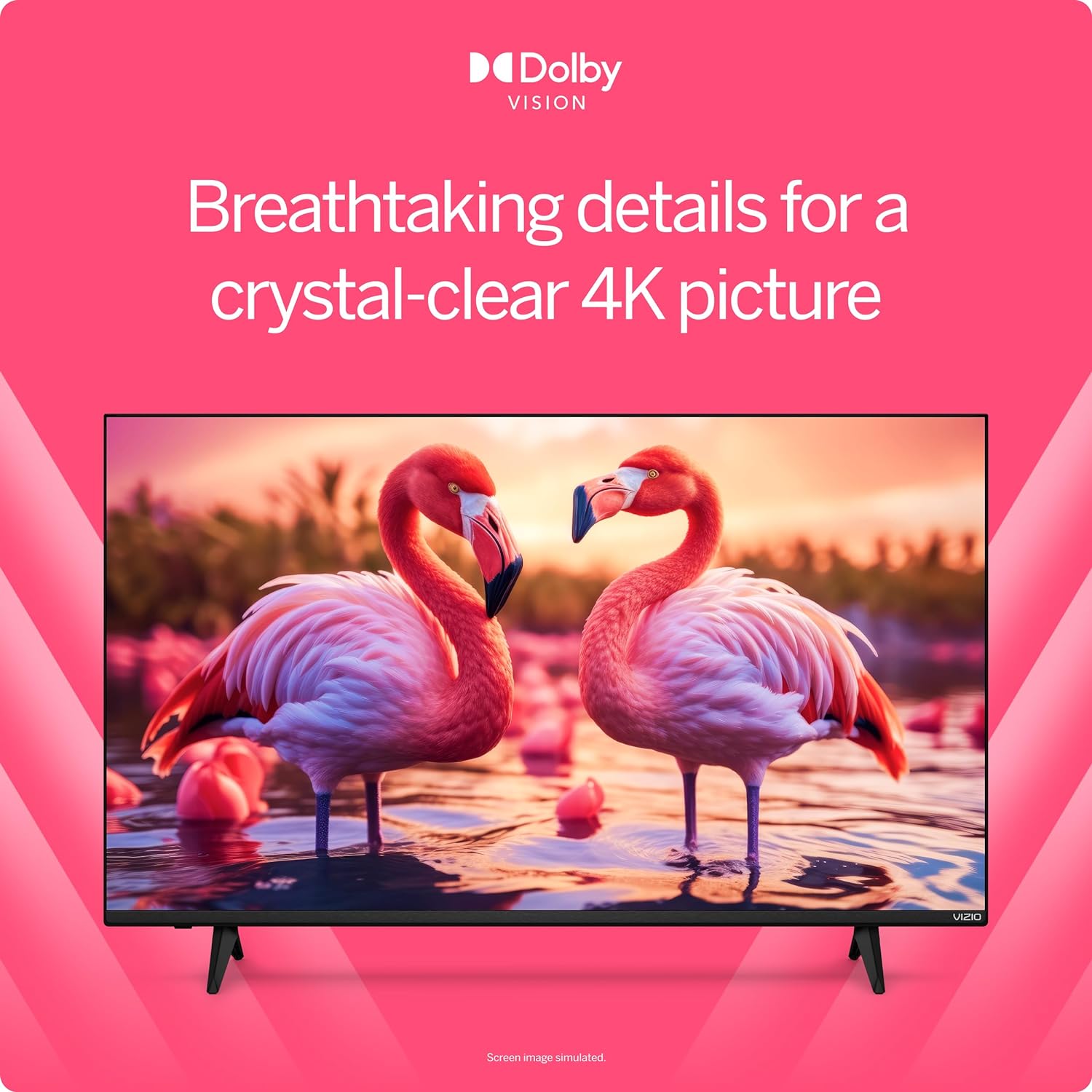 Téléviseur intelligent VIZIO 50″ 4K HDR, Dolby Vision HDR/HDR10+, WiFi 6 – (Reconditionné)