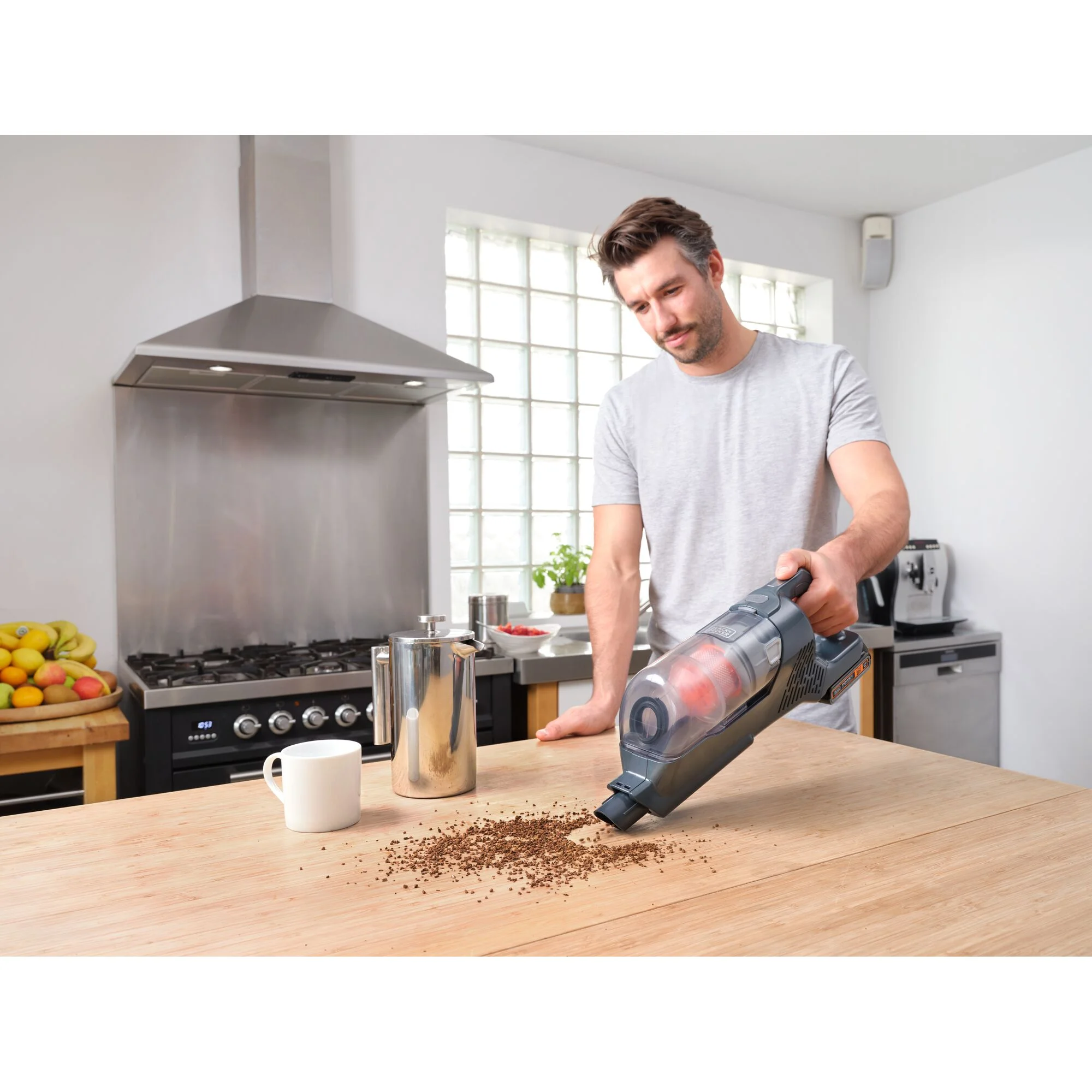BLACK+DECKER POWERSERIES+ 20V Max* Cordless Stick Vacuum Kit, for Carpet and Hard Floors, Convertible to Handheld, 44 Minute Run - Time, for Daily Cleaning, BHFEA18D1