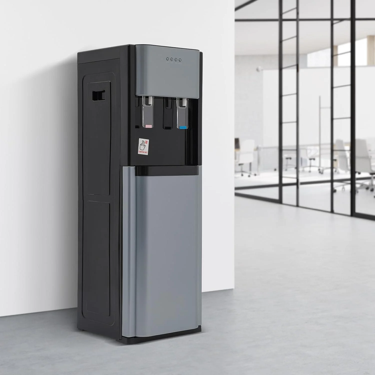 5.28 Gallon Bottom Loading Water Cooler Dispenser, 2 Temperatures Available with Hot, Cold, Practiacal Freestanding Water Dispenser for Both Home Offices Nurseries Kitchens.(Dark Gray)(Dark Gray) - Image 5