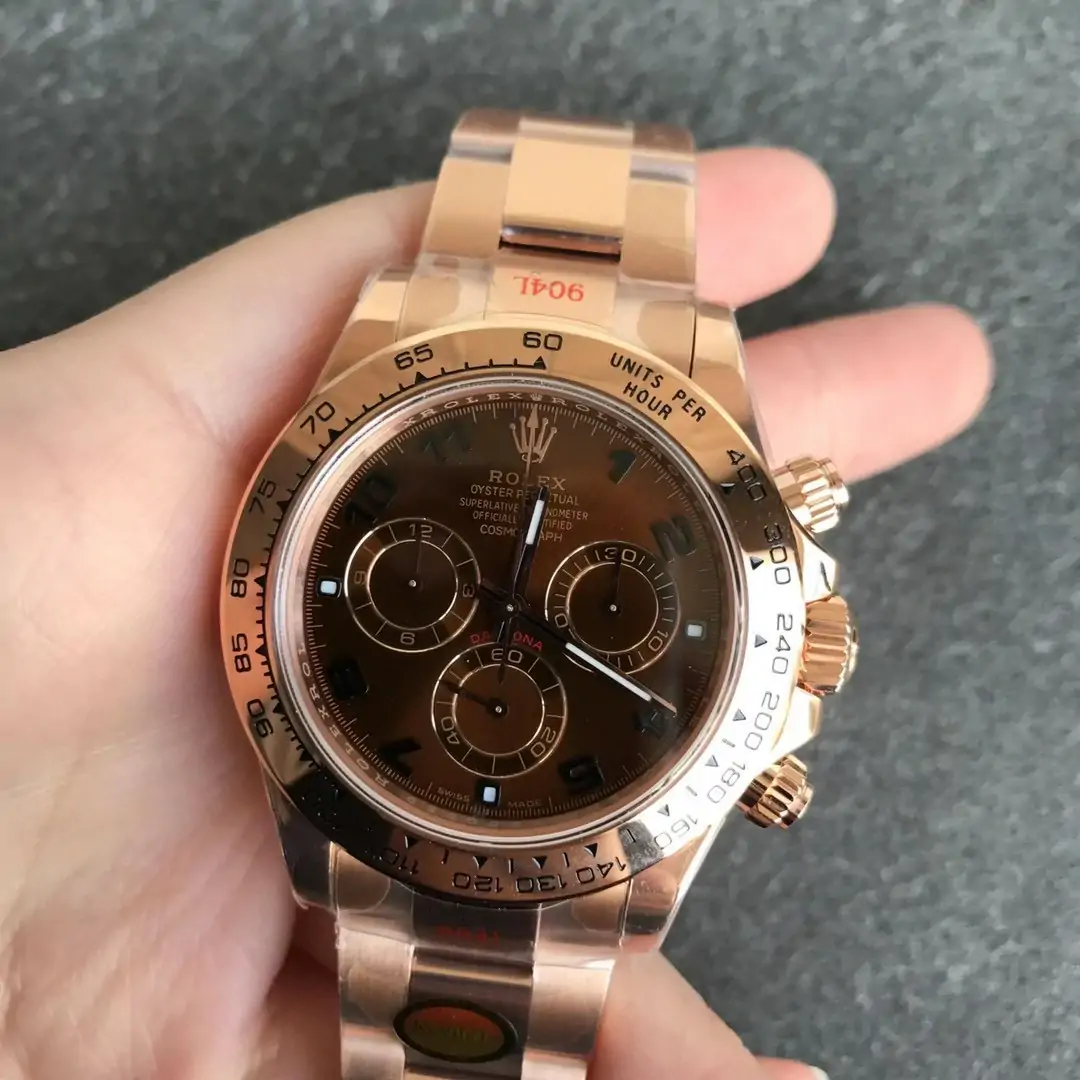 Rolex Daytona m116505-0011 Noob Factory Rose Gold Strap
