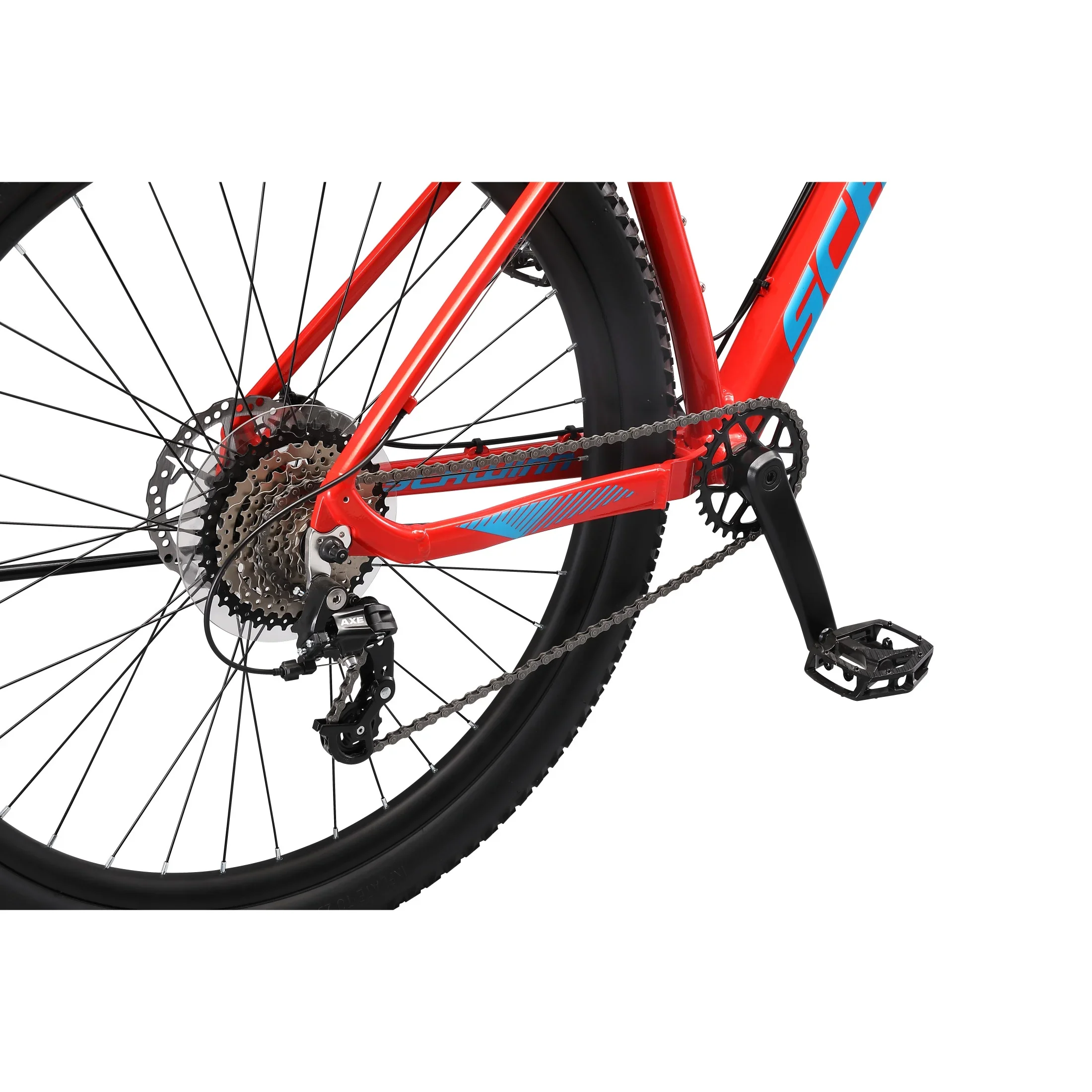 Schwinn Axum DP 29 inch Mens Mountain Bike, 19 inch Frame Adult Bicycle, Red