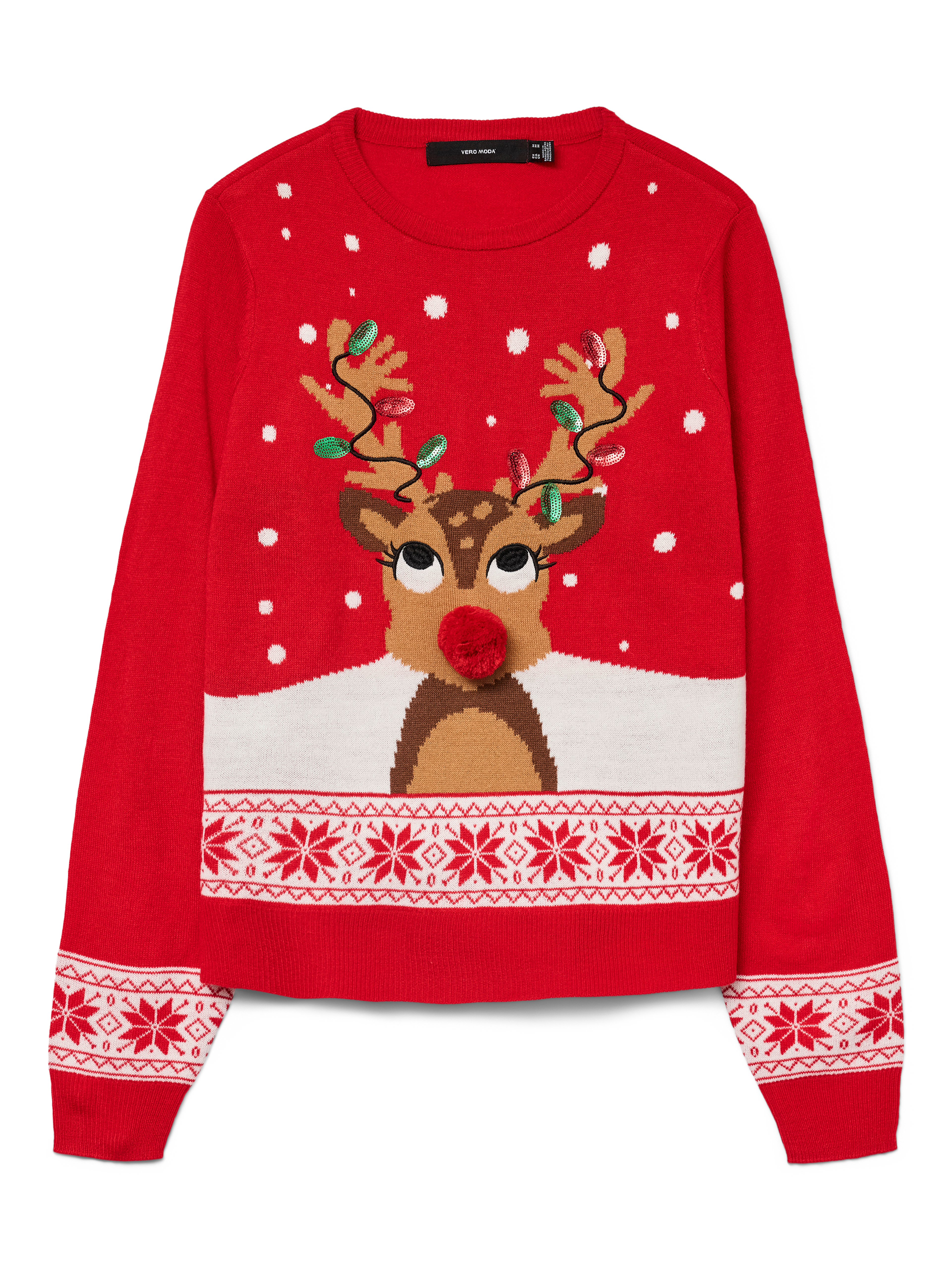 VERO MODA® VMCFROSTYDEER Knitted pullover