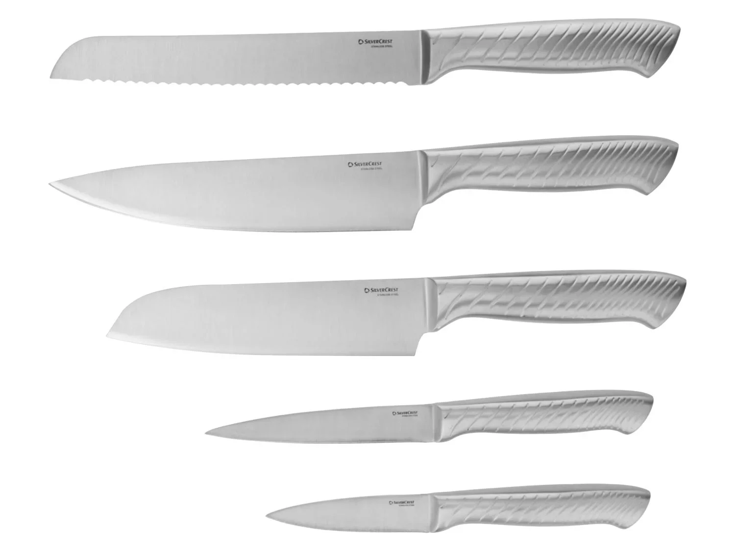 SILVERCREST Set de couteaux en acier inoxydable avec bloc de rangement