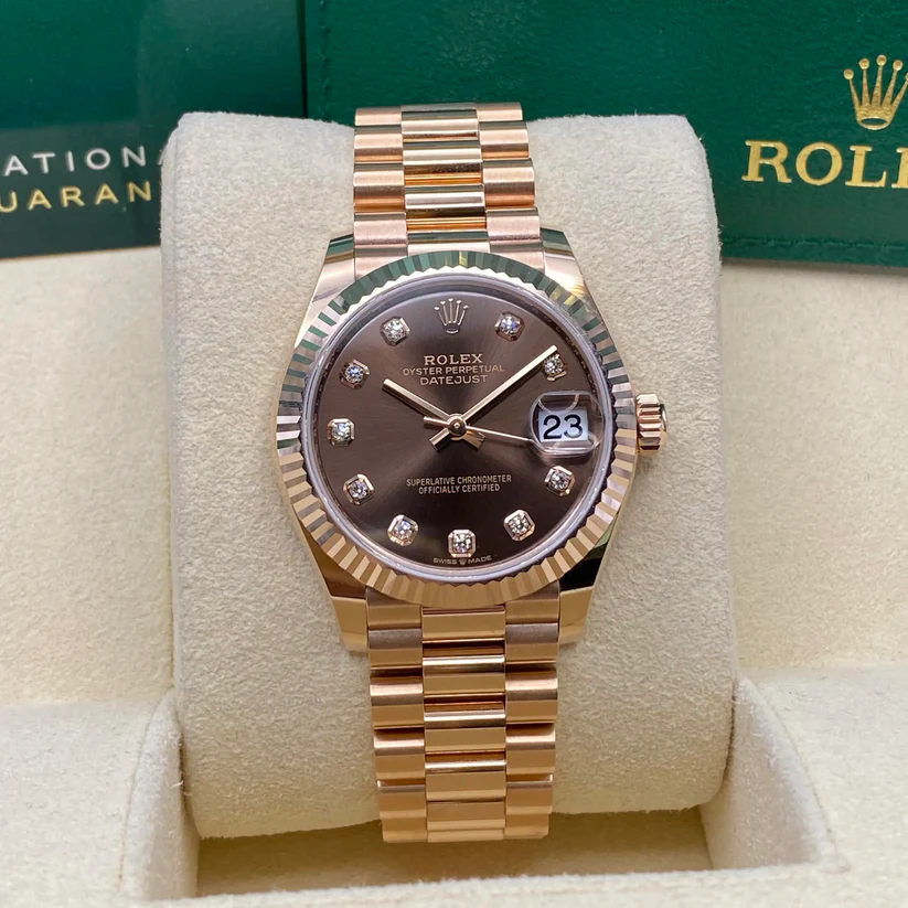 【Super Clone】RLX Datejust m278275-0010 Chocolate 31mm Dial