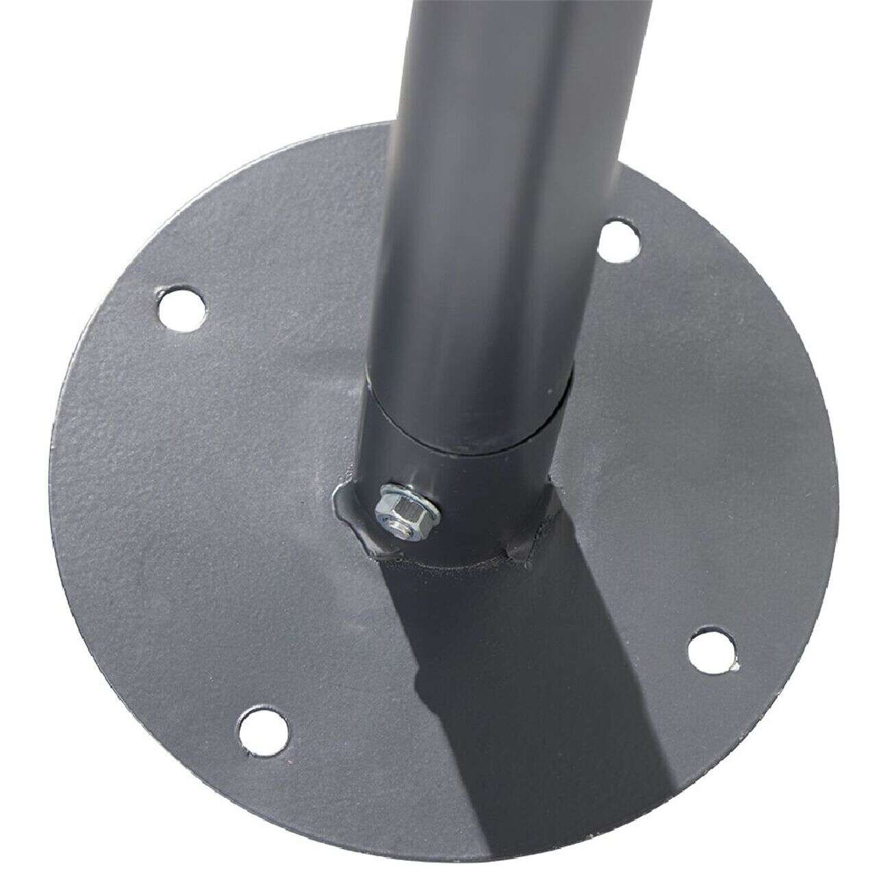 Tonnelle adossée Guethary gris et beige UPF50+ 298x298xH250cm 9m²