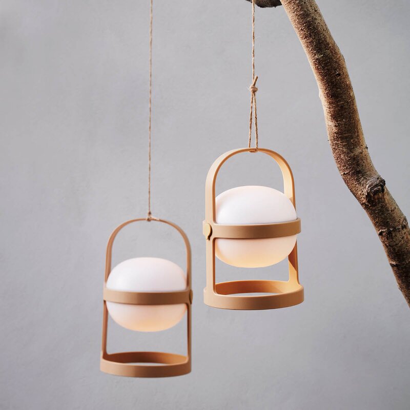 Soft Spot Solar solcellelampe circular 18,5 cm wheat