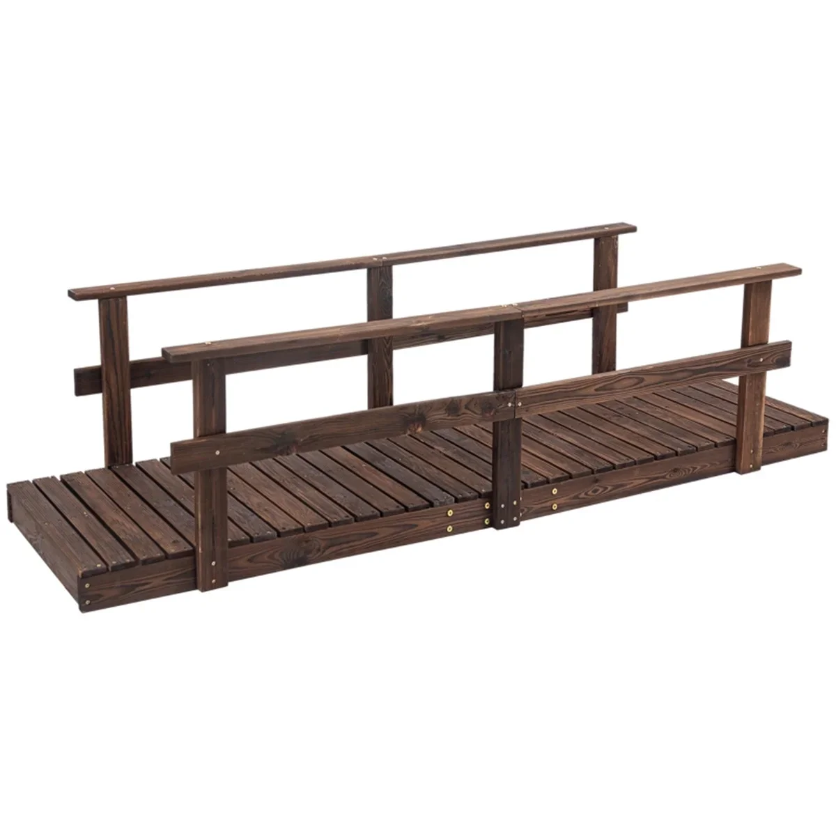 5 ft Wooden Garden Bridge Arc Footbridge