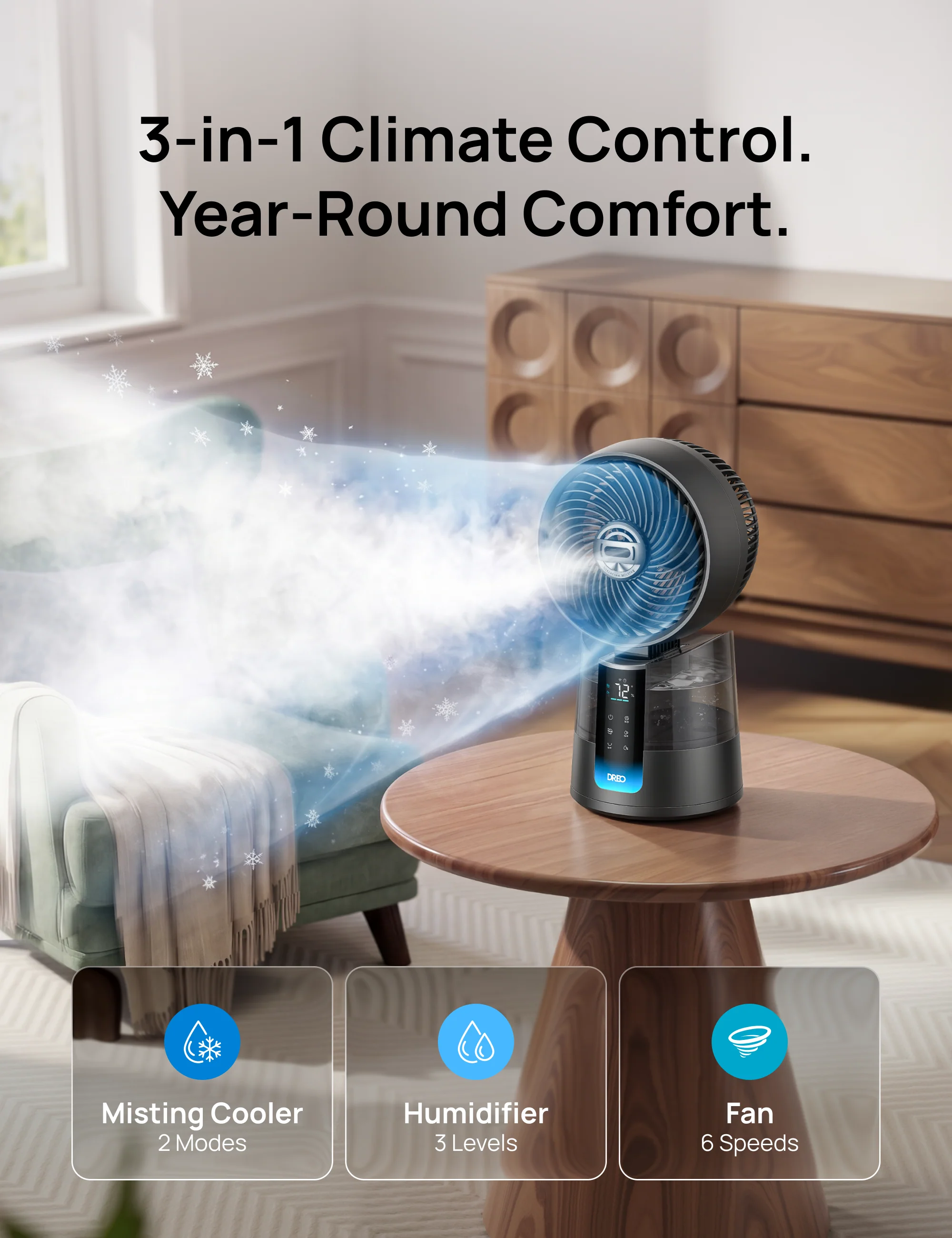TurboCool Misting Fan 516S