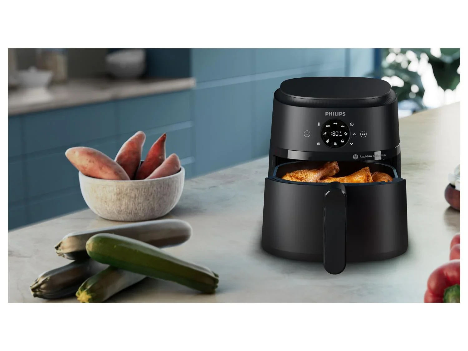 Friteuse  air chaud Philips Srie 2000, 4,2 l