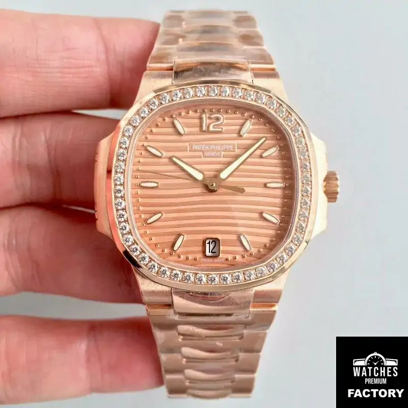 Patek Philippe Ladies Nautilus 7118 / 1200R PF Factory Rose Gold Dial