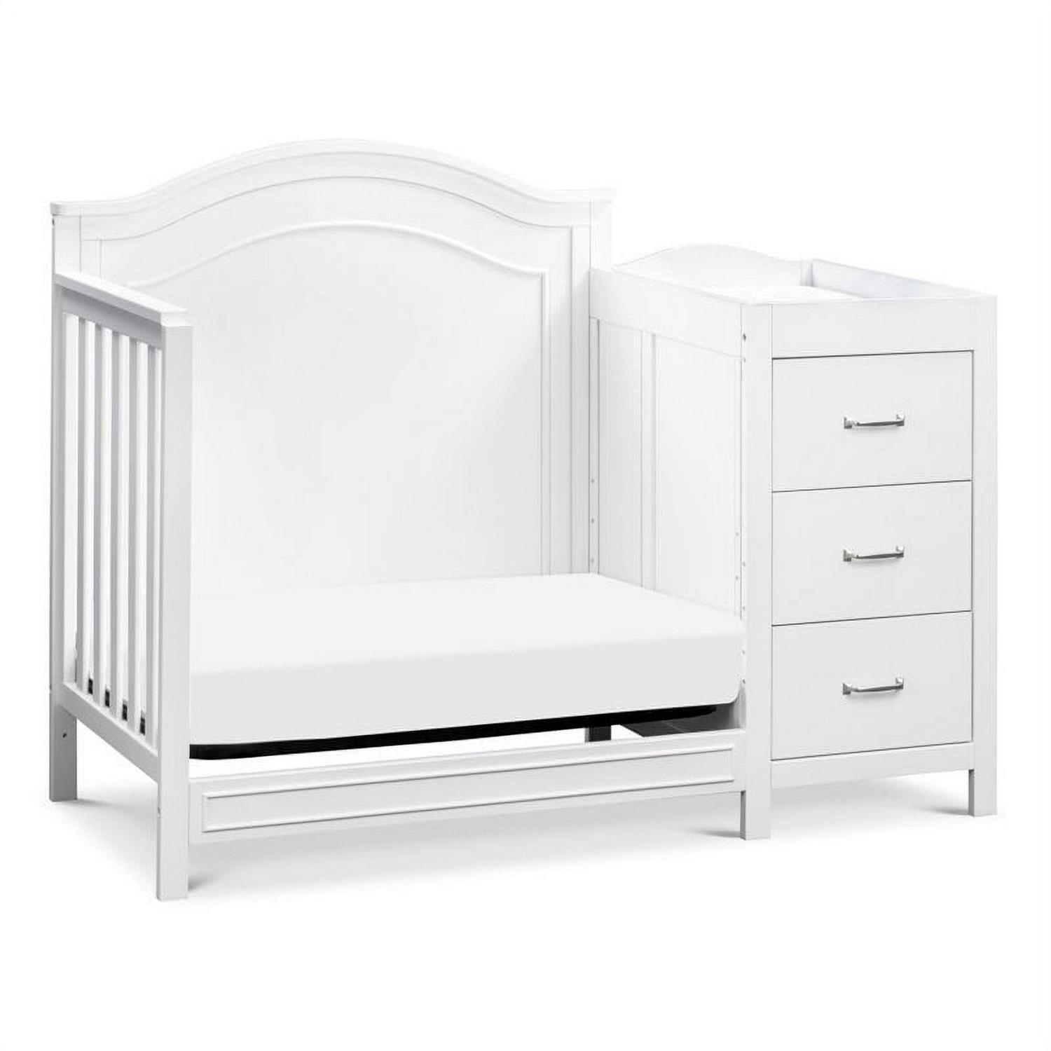 Davinci Charlie 4 - in - 1 Convertible Mini Crib & Changer in White