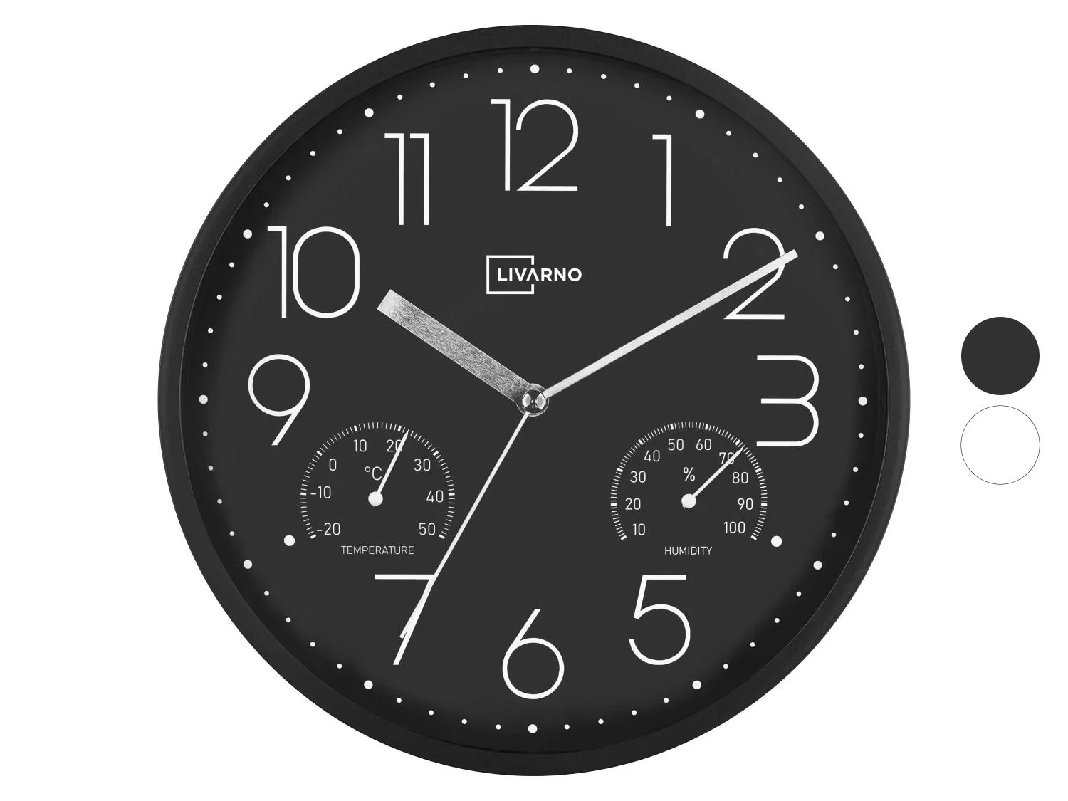 LIVARNO Horloge murale avec thermomtre et hygromtre