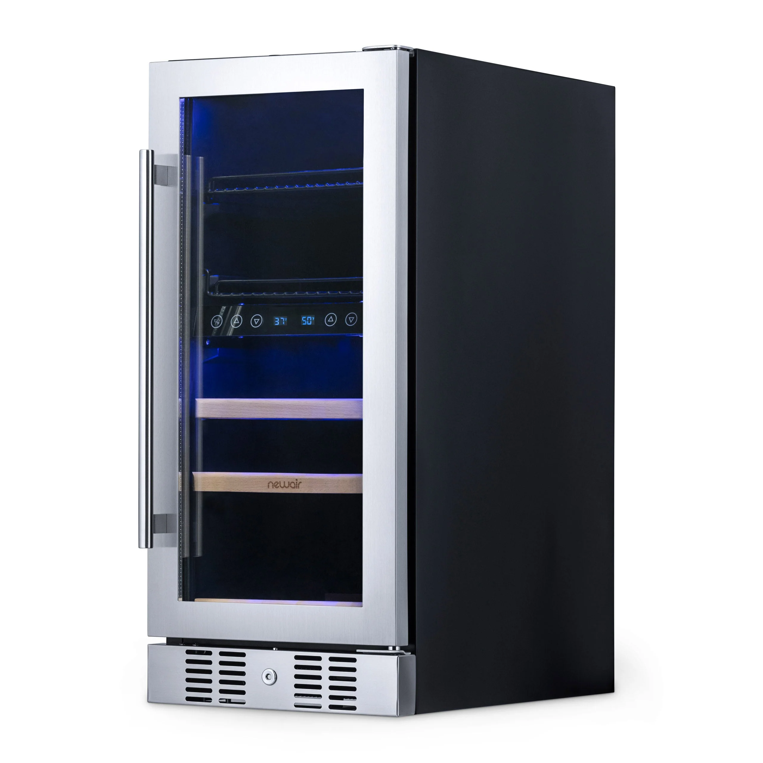 Newair 48-Can, 9-Bottle Built-in Dual Zone Beverage Fridge - 15
