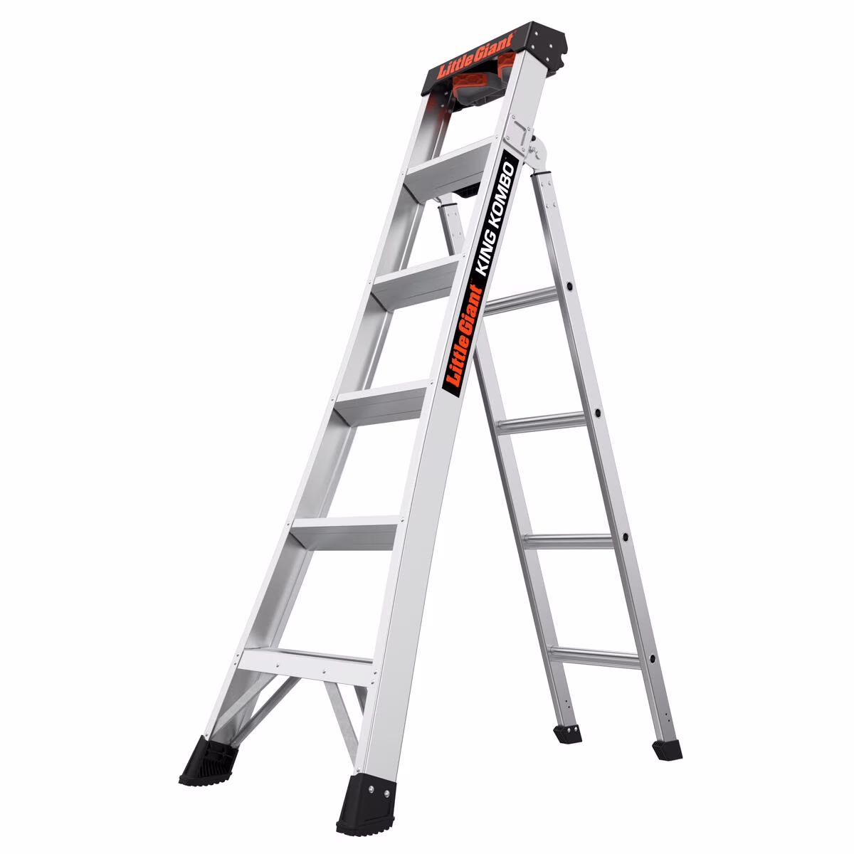 King Kombo 6'-10' Aluminum 3-in-1 Combo Ladder, Type 1A 300 lbs. Rated(6)