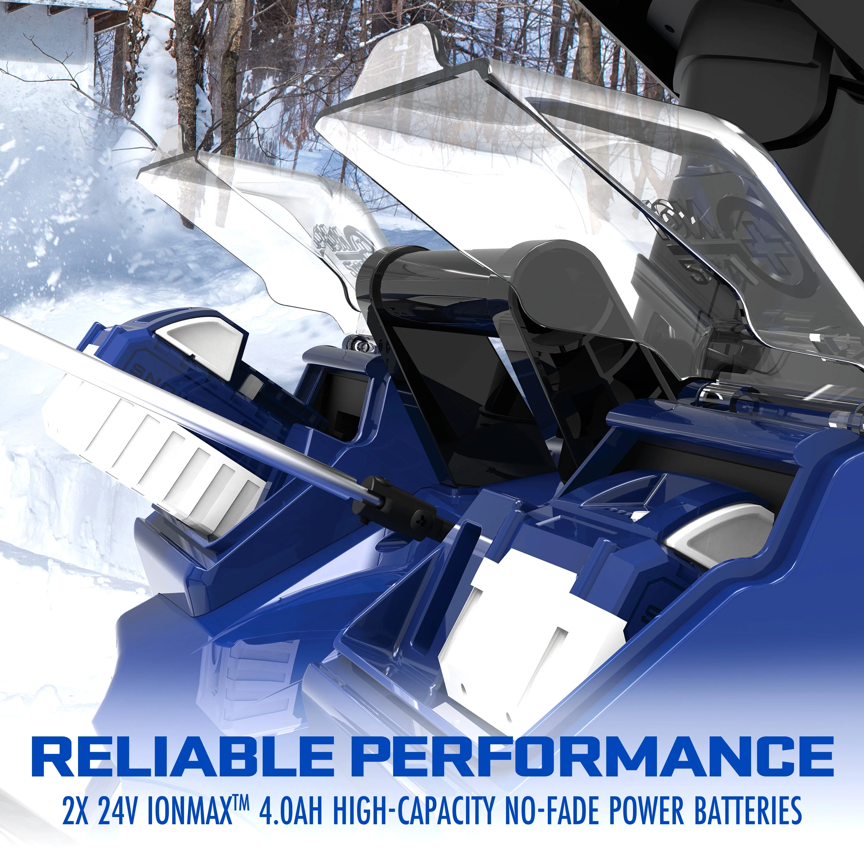 Snow Blower IONMAX, Cordless Electric Kit with LED Light, 24V-X2-SB18-TV1(18"/4 Amps) - Image 7