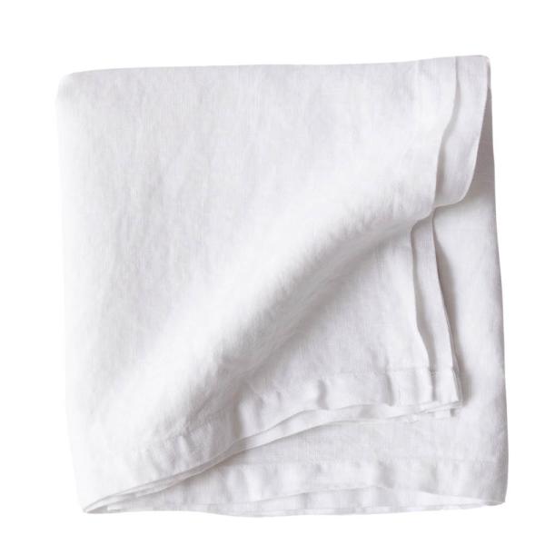 Duk lin 145x145 cm bleached white