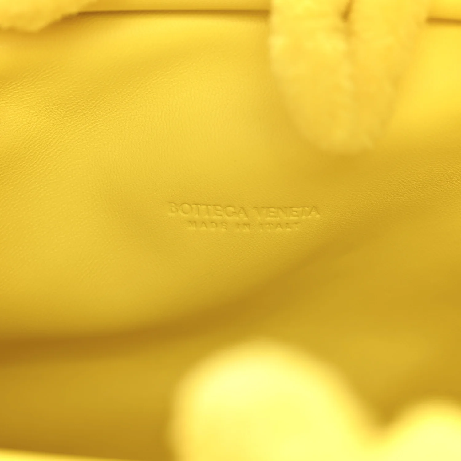 Chenille The Mini Pouch Lemon