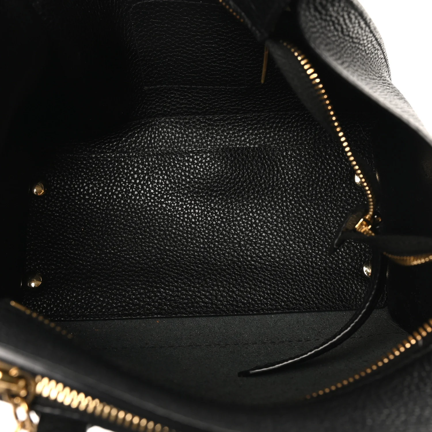Hammered Calfskin Double Handle Small Amy Tote Black