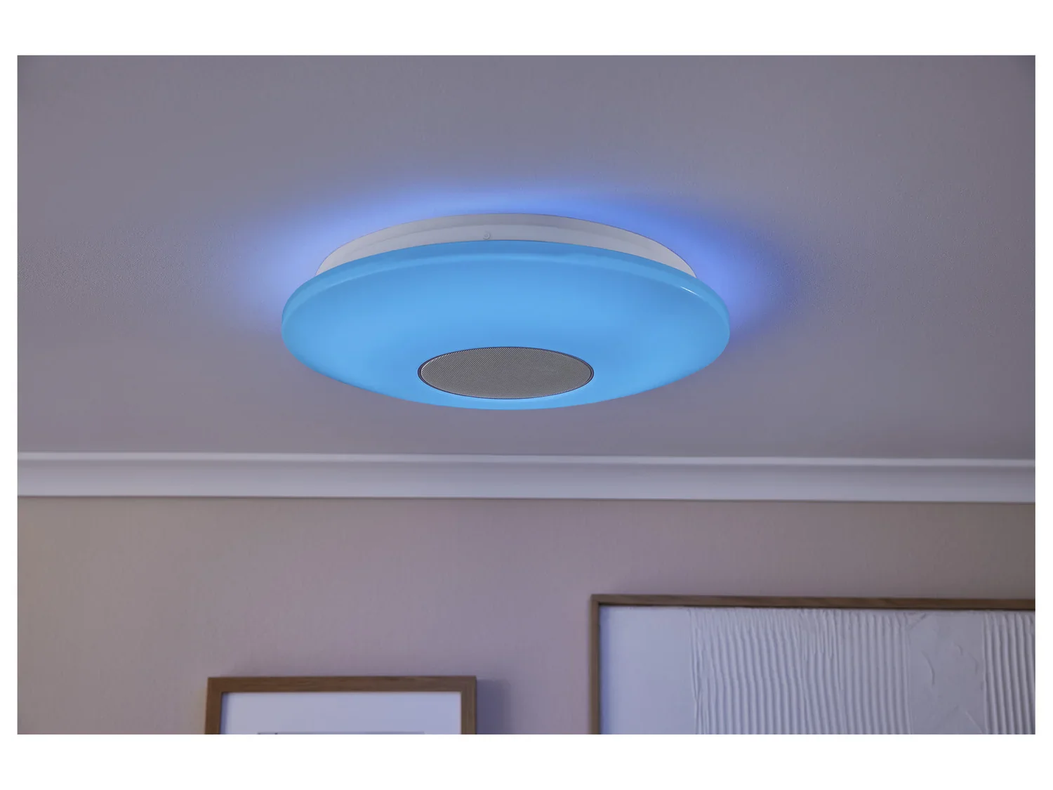 LIVARNO home Plafonnier LED avec haut-parleur Bluetooth, 20,7 W