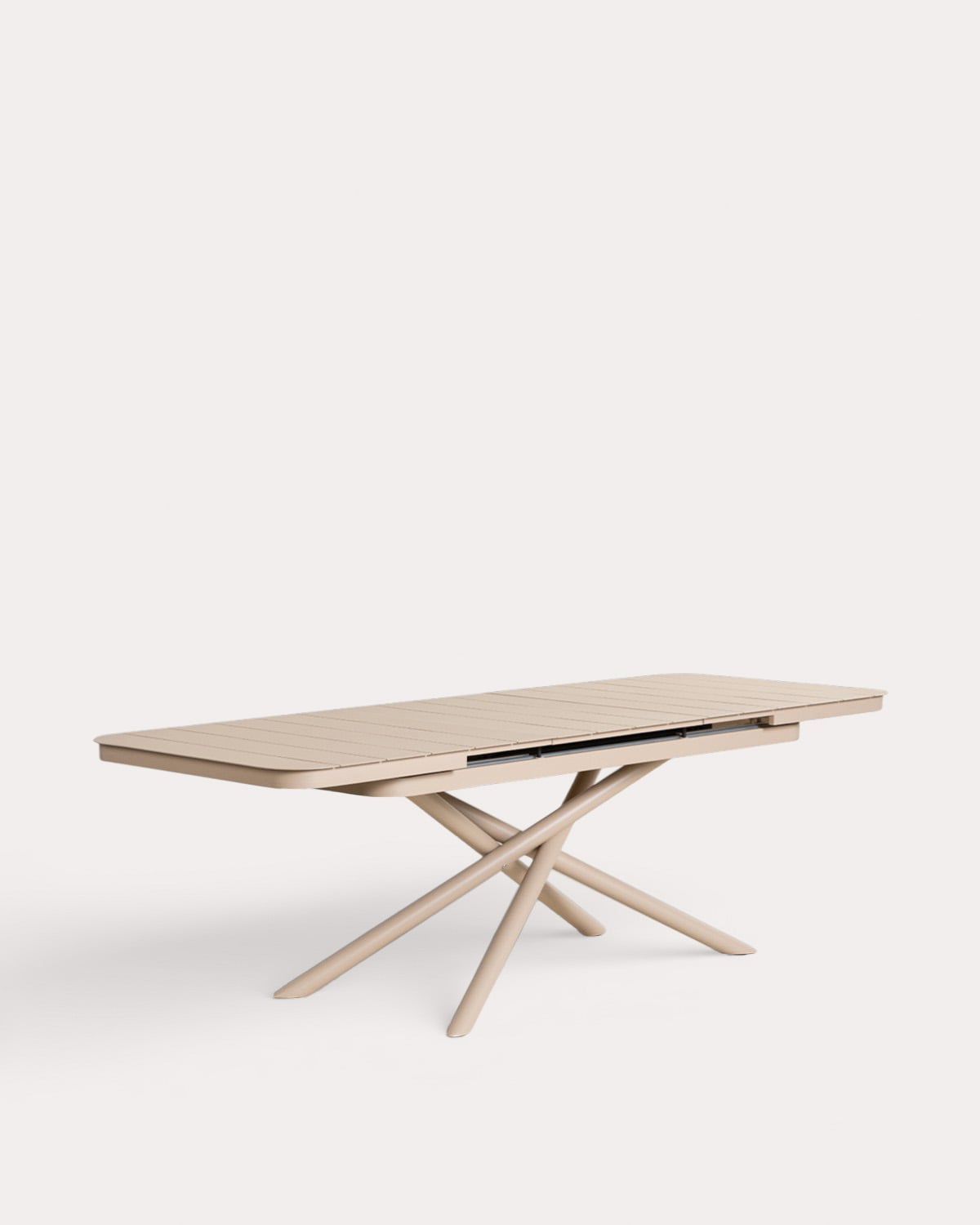 Kelsey - Mesa Extensible Rectangular de Comedor de Aluminio (180-240x90 cm) Kelsey