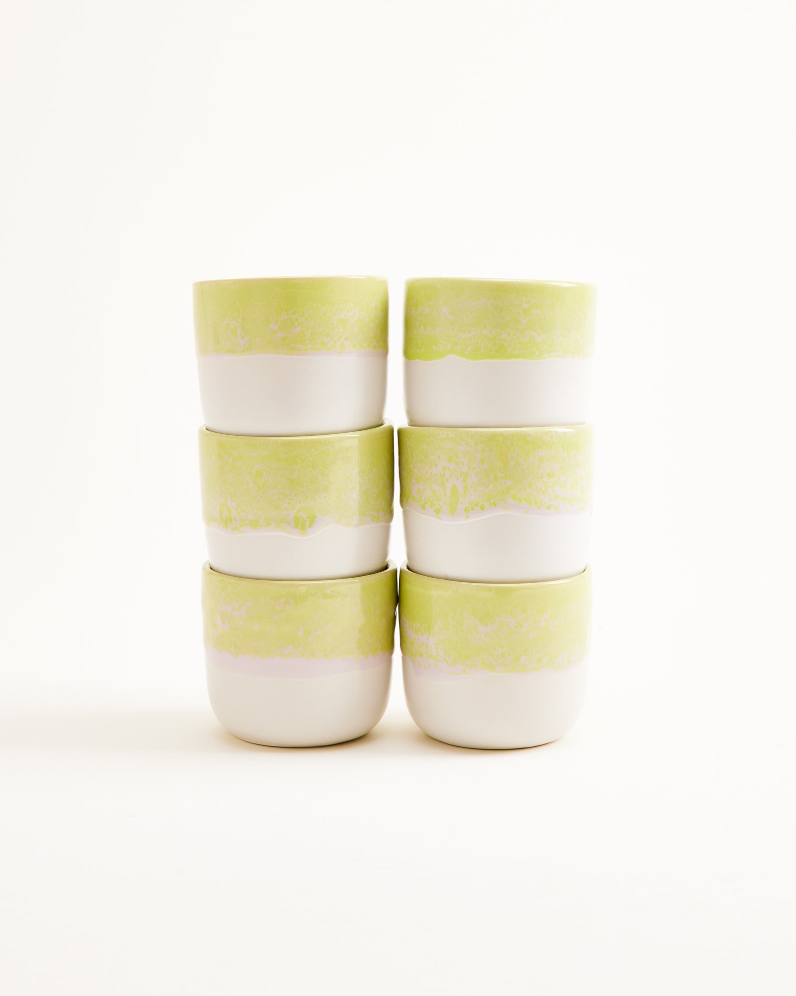 COIMBRA - SMALL CUP LIME SET OF 6
