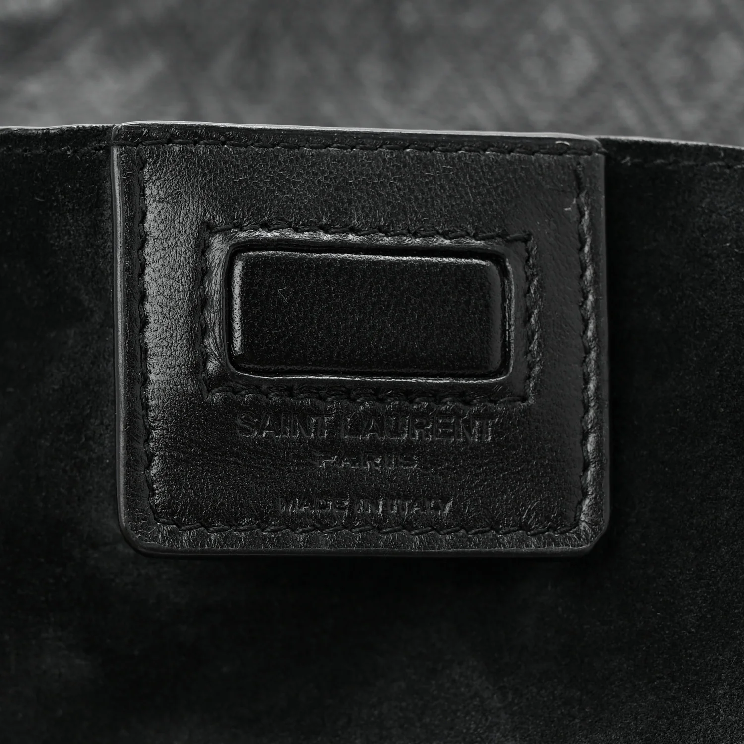 Calfskin Monogram Deli Paper Bag  Vintage Black