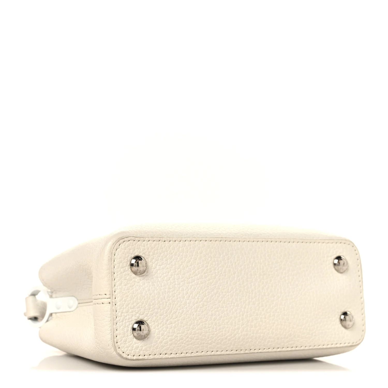 Taurillon Mini Capucines Monochrome  White