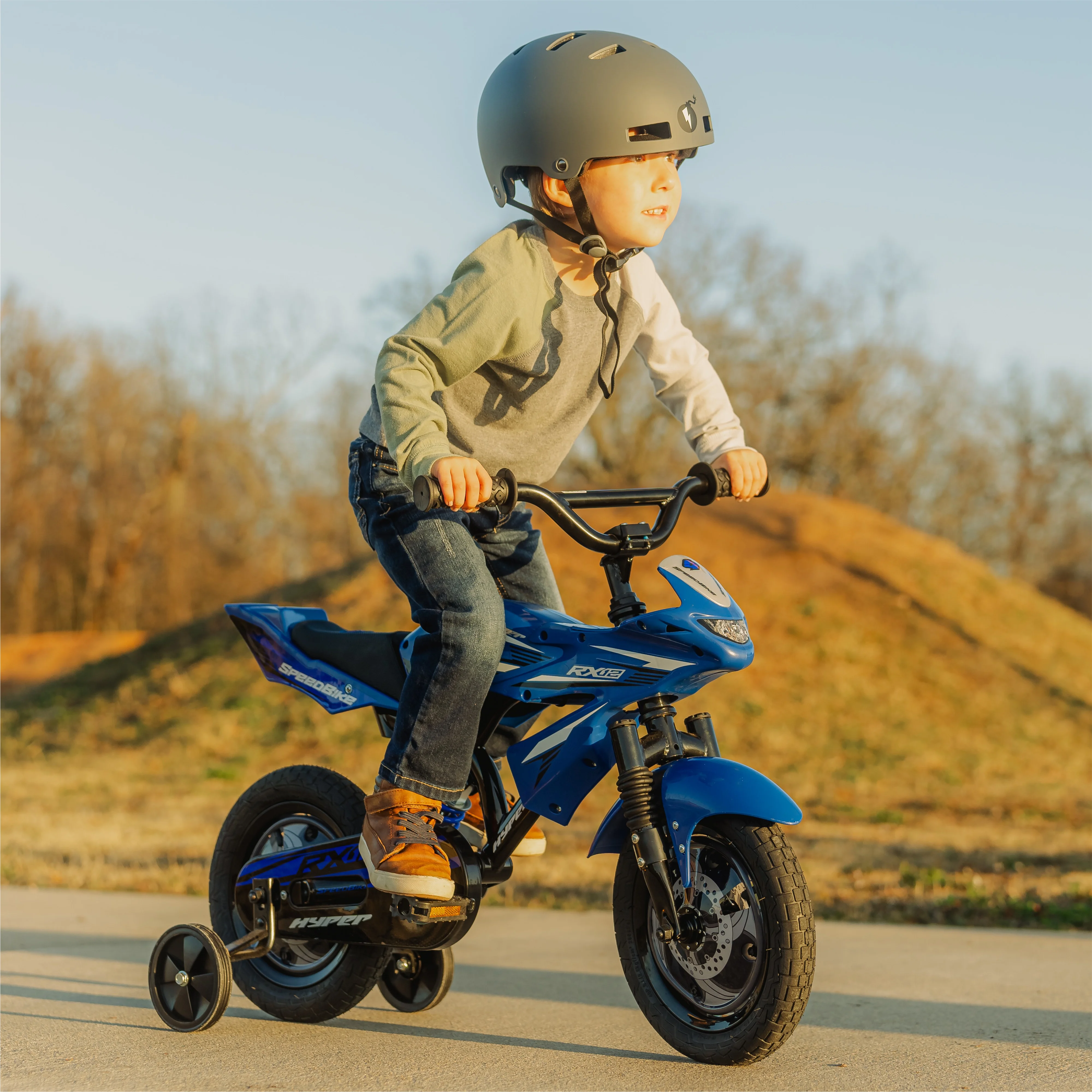 12" Speed Bike, Childs Bicycle; Kids Ages 2-4 Years Old, Blue, Character Group: Speed - Image 7