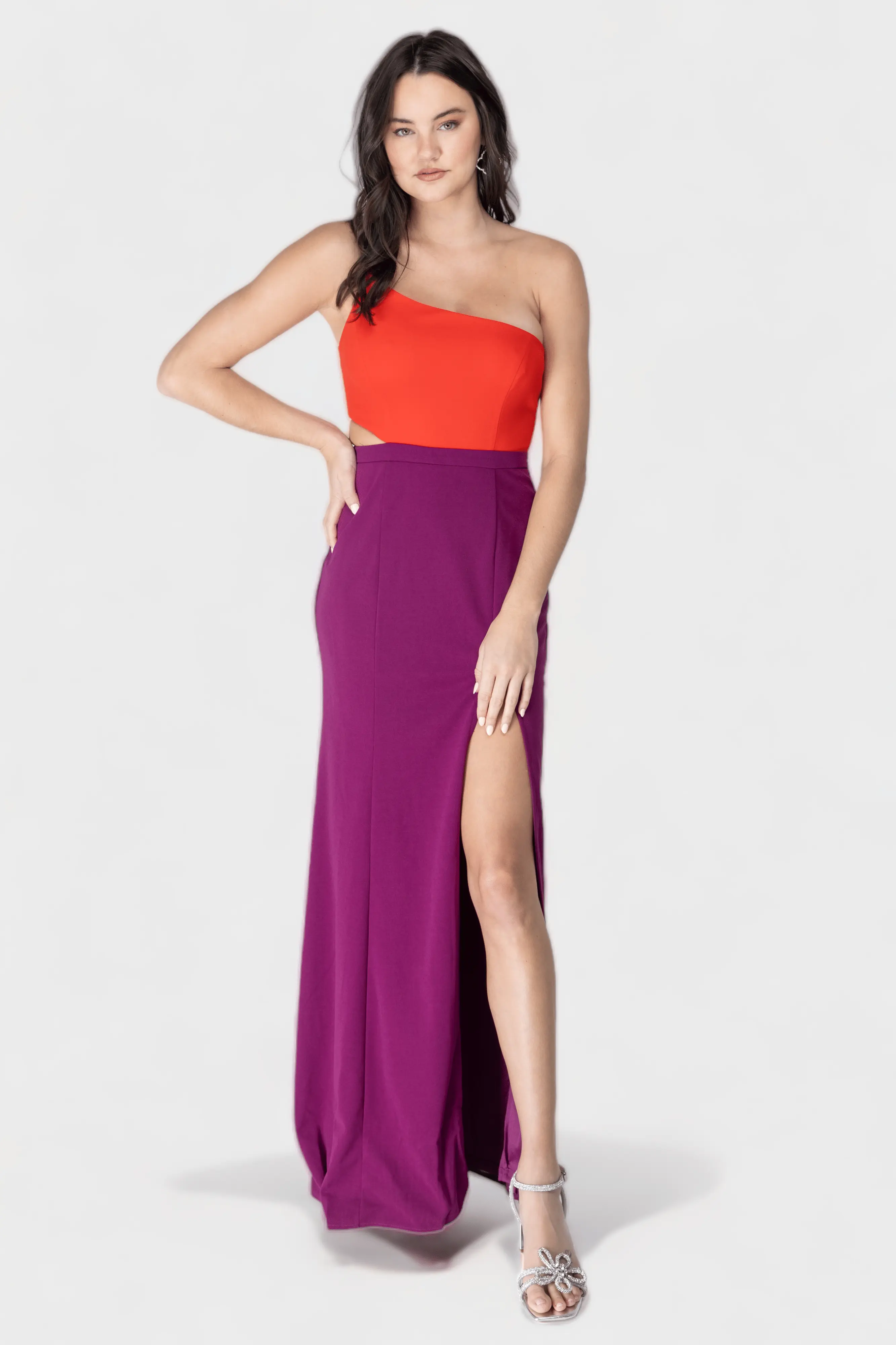 Color Block Maxi Dress
