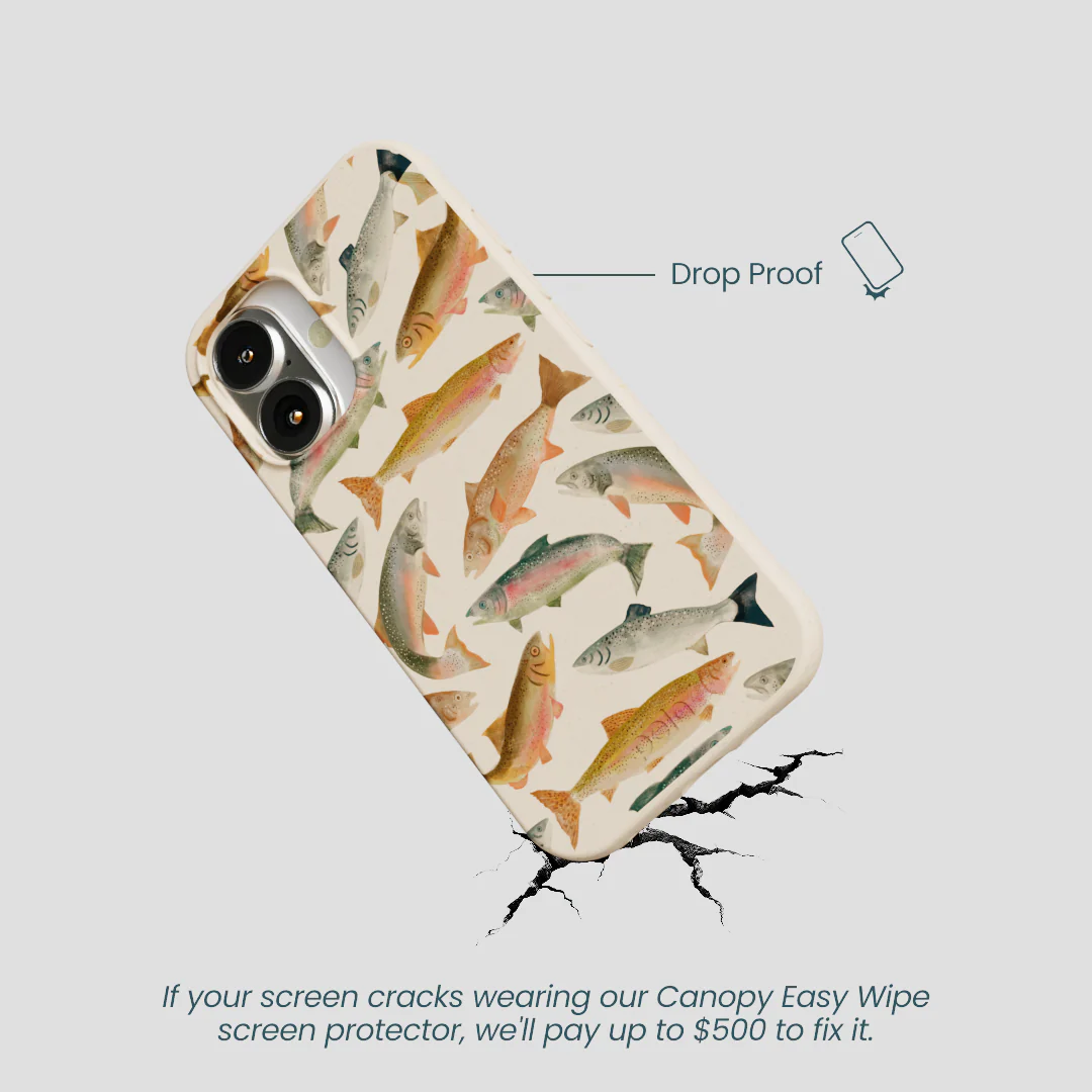 Seashell Rainbow Trout iPhone 16 Case