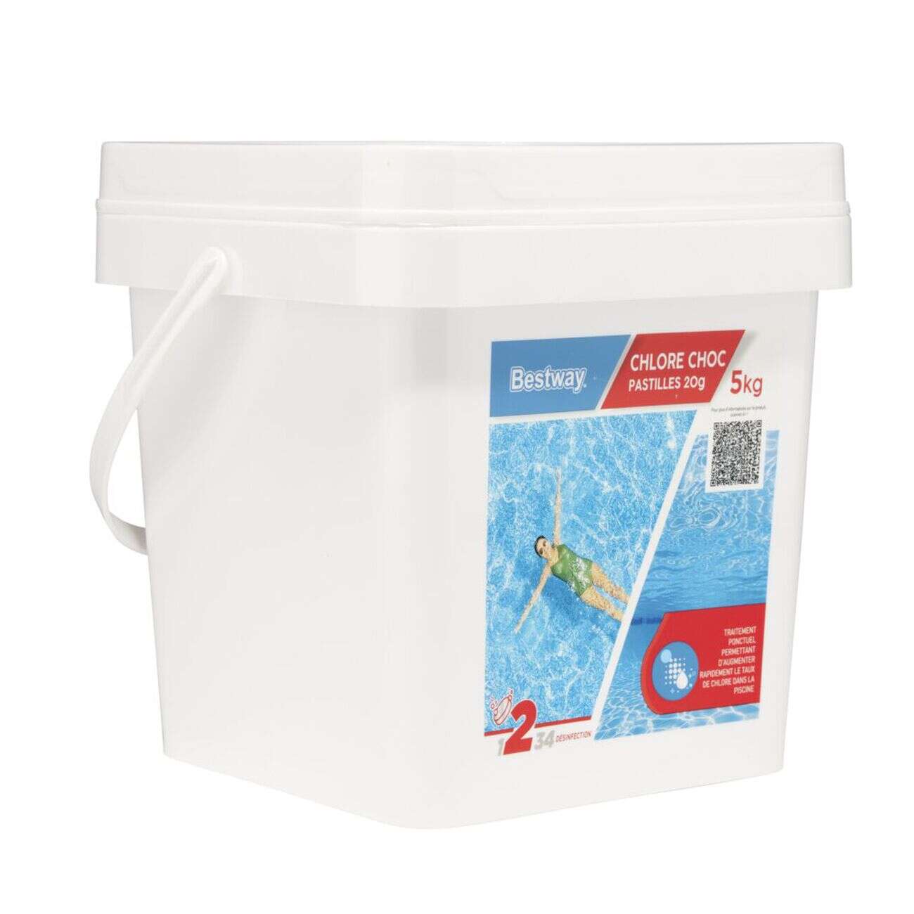 Chlore choc piscine 5kg pastille 20gr