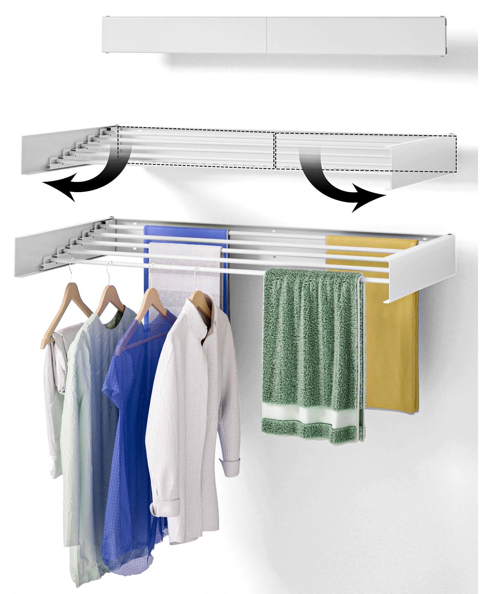 Wall Mounted Drying Rack, 31.5
