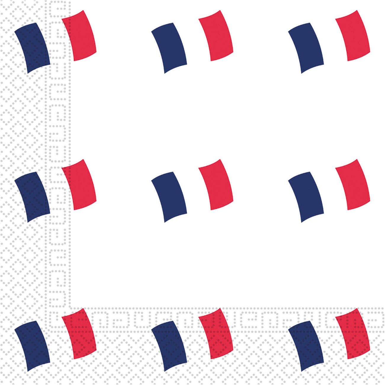 Kit vaisselle jetable Euro 2021 France pour 8 personnes