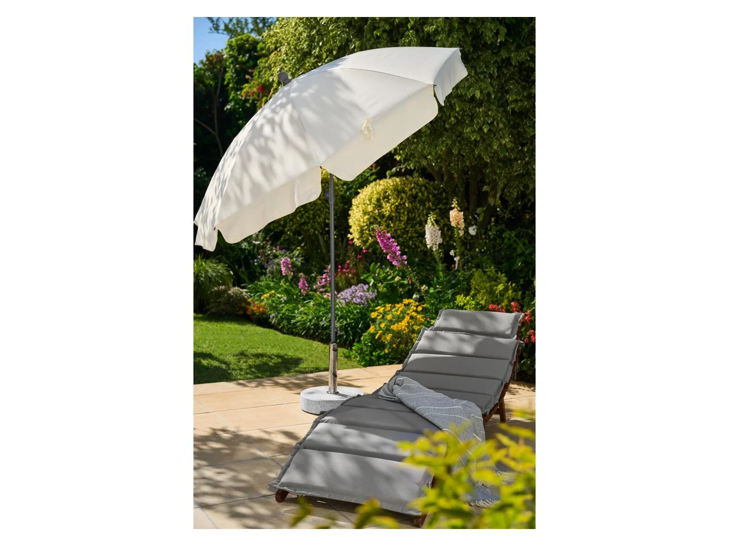 LIVARNO Pied de parasol en granit