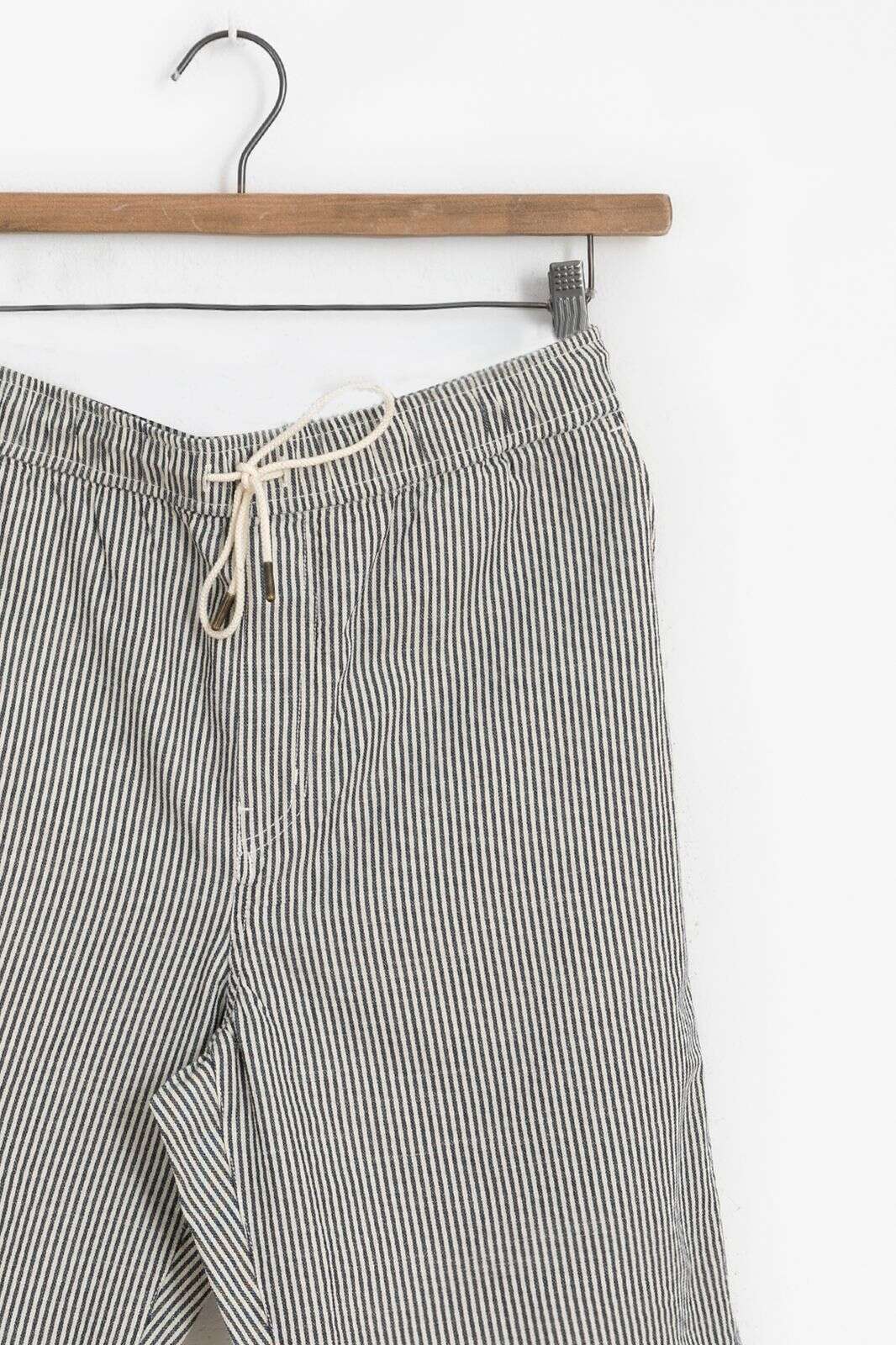 Donkerblauw gestreepte shorts