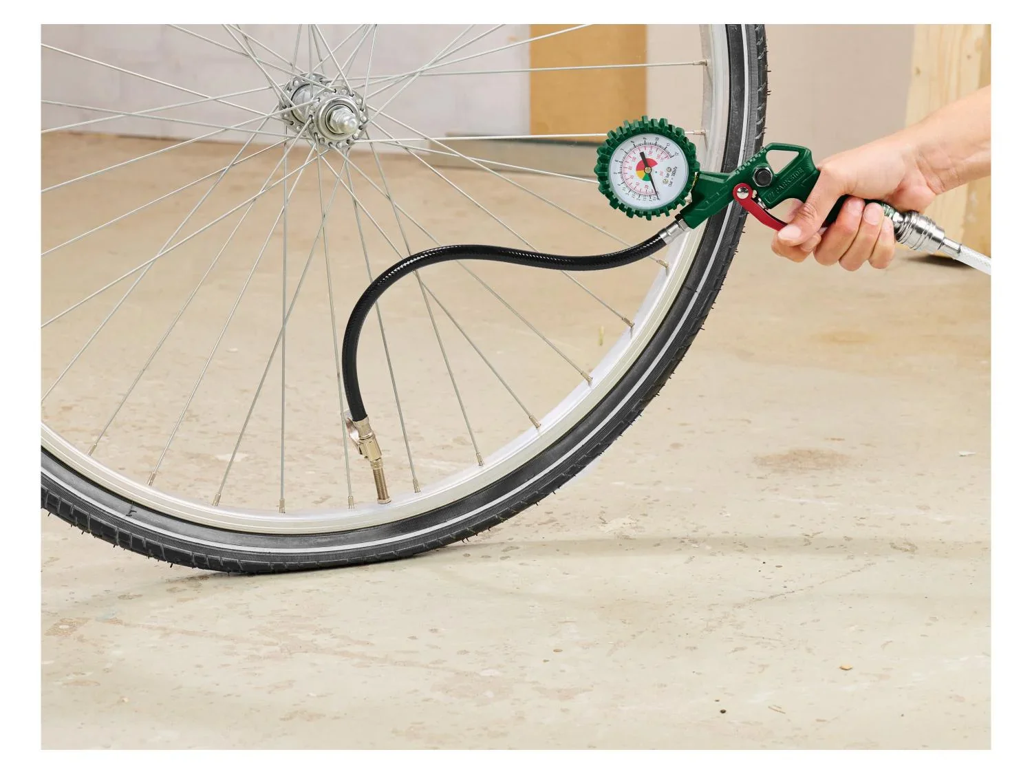 PARKSIDE Enrouleur tuyau pneumatique 10 m + set d'accessoires, 13 pices
