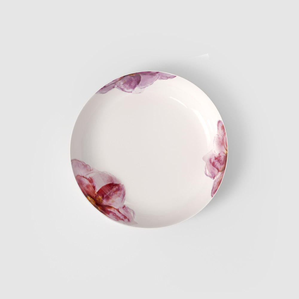 Rose Garden Serving Bowl - Multi-colored, 115 oz, Premium Porcelain
