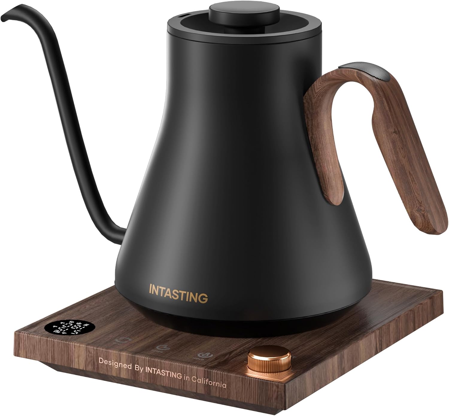 INTASTING Gooseneck Electric Kettle with ±1℉ Temperature Control, 0.9L
