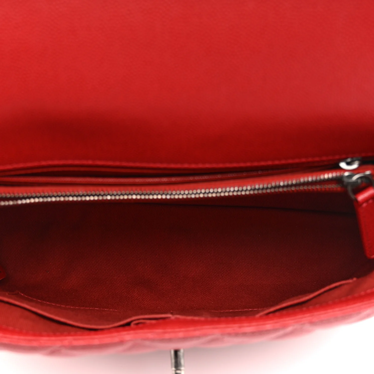Caviar Quilted Medium Coco Handle Flap Red