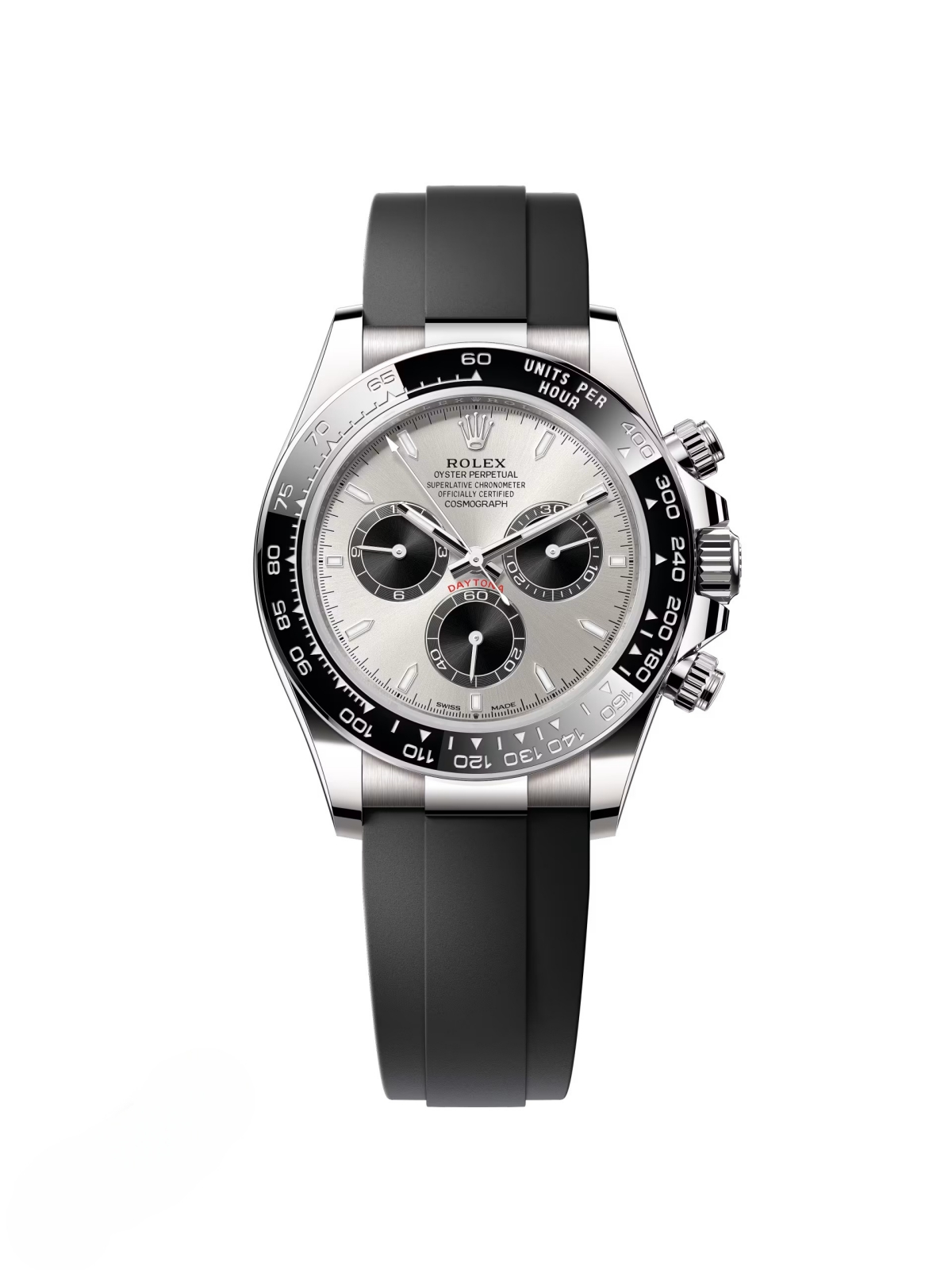 [Super Clone]Rolex Daytona 40mm WhiteGold silver Ghost Dial m126519ln-0006