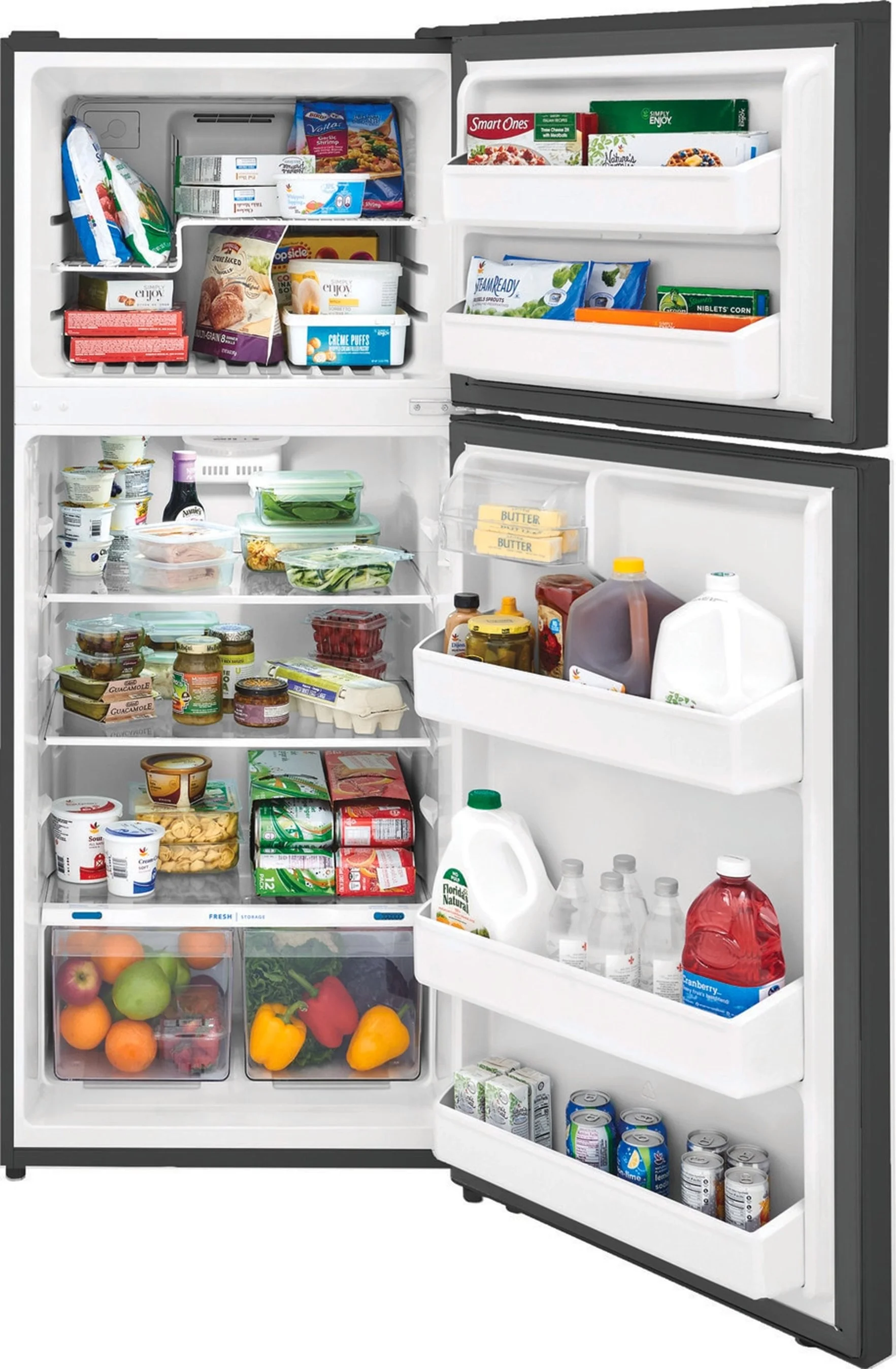 17.6 Cu. Ft. Top-Freezer Refrigerator, Brushed Steel - Image 6