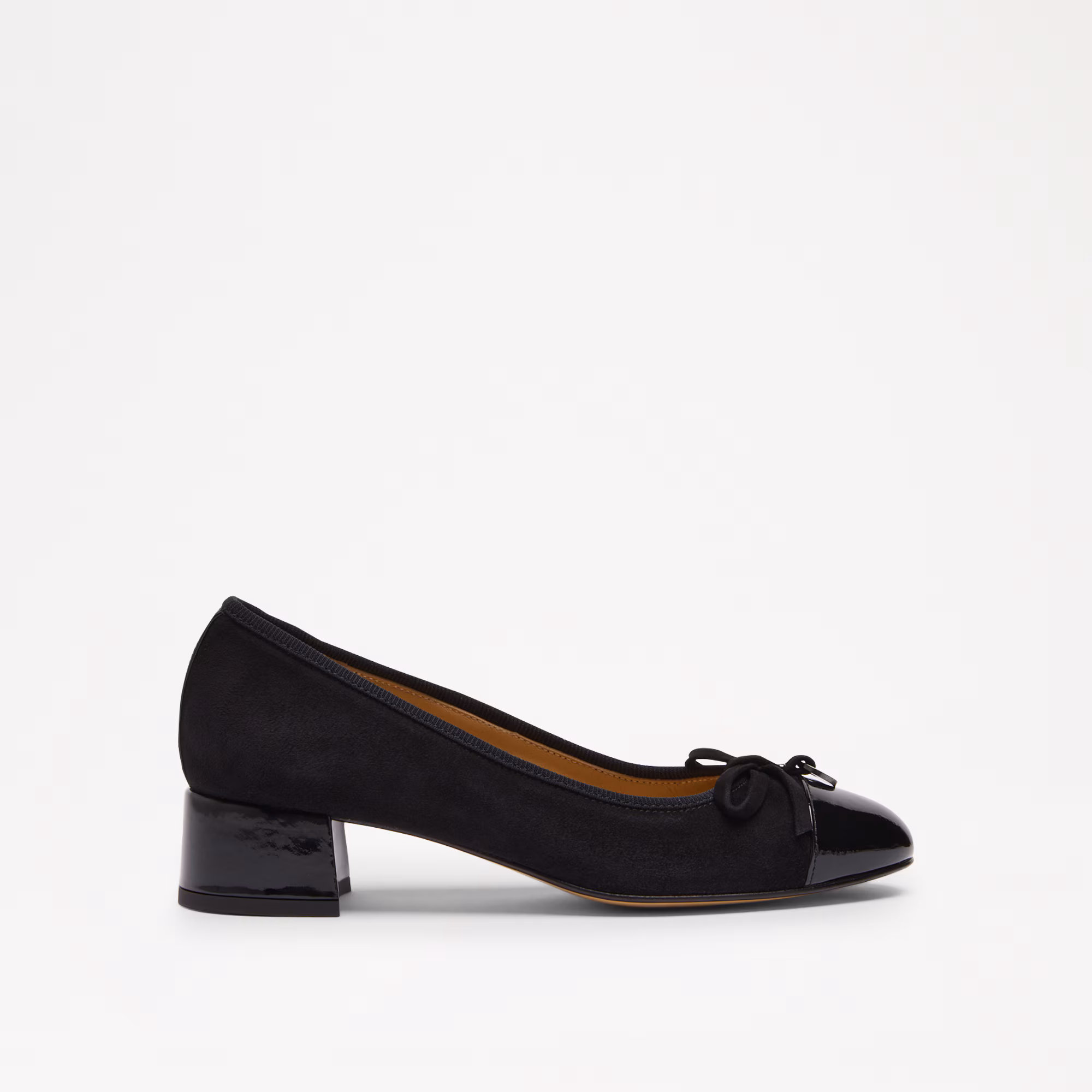 Charming Mid<br>Block Heel Ballet Pump