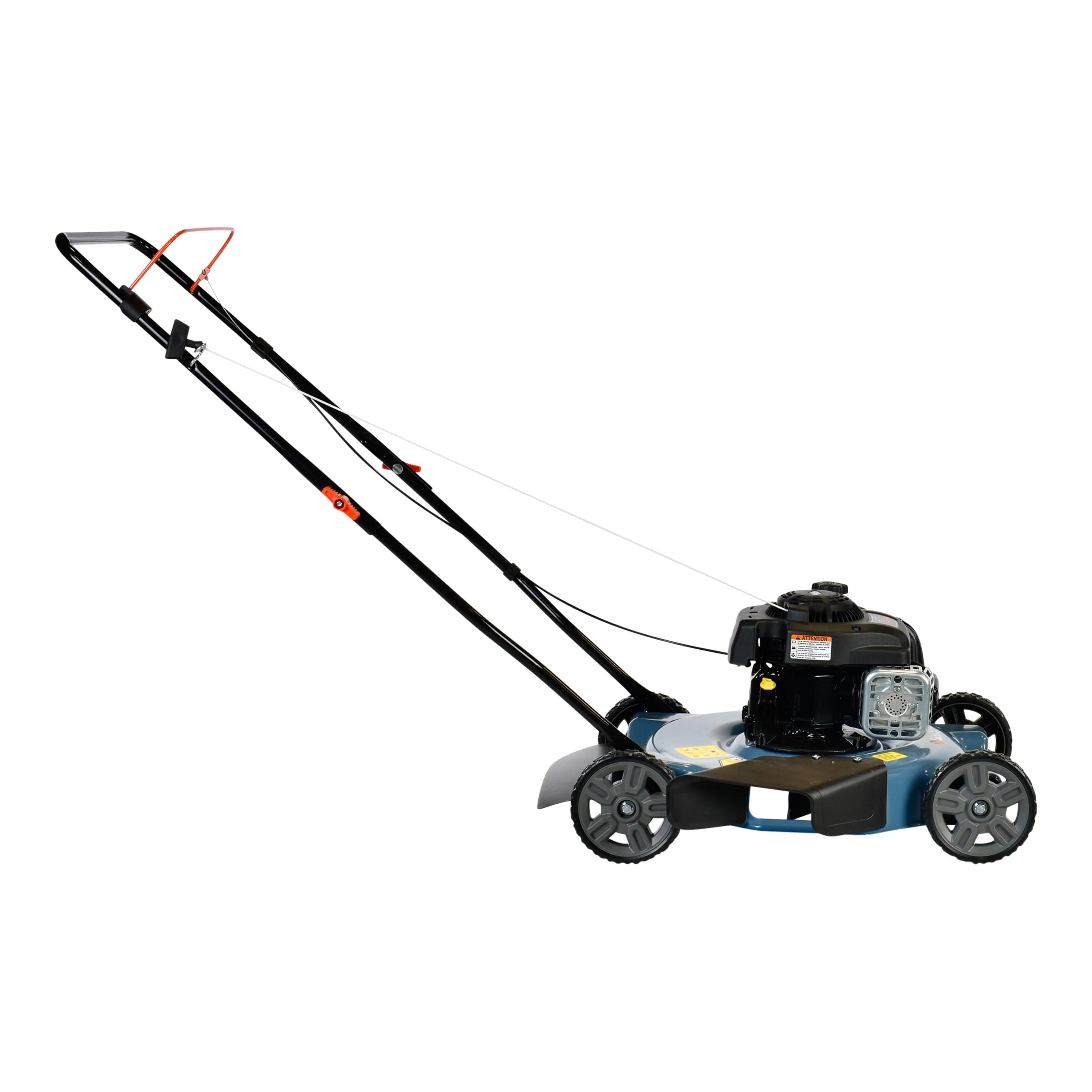 SENIX Gas Lawn Mower, 20 Inch, 125 cc 4 Cycle Briggs Stratton Engine, Push Lawnmower with Side Discharge, 3 Position Height Adjustment, LSPG L2, Blue(Manual Height Adjustment) Image 7